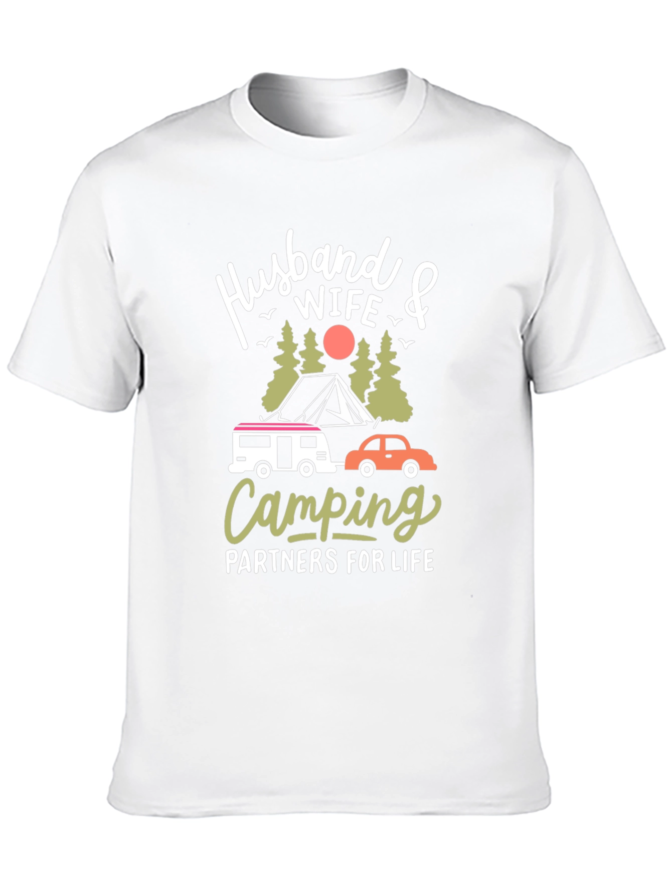 Husband Wife Camping Partners T-Shirt