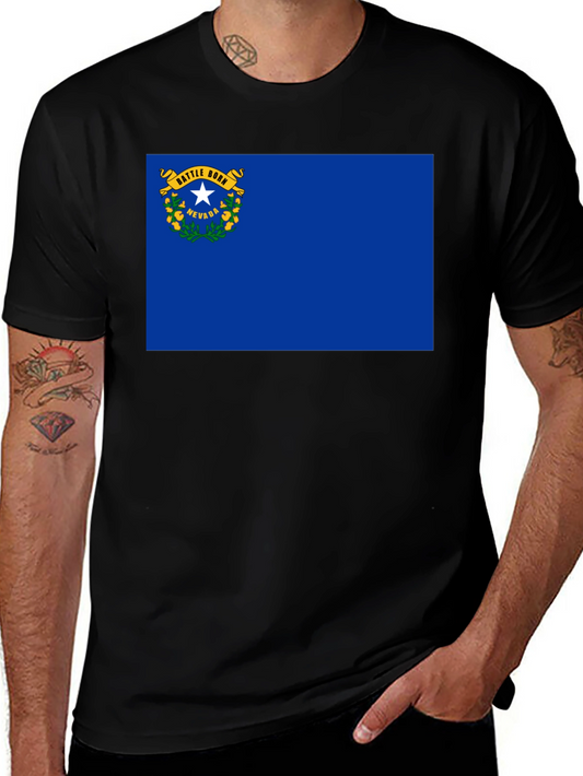 Nevada State Flag Graphic Tee - Battle Born Pride