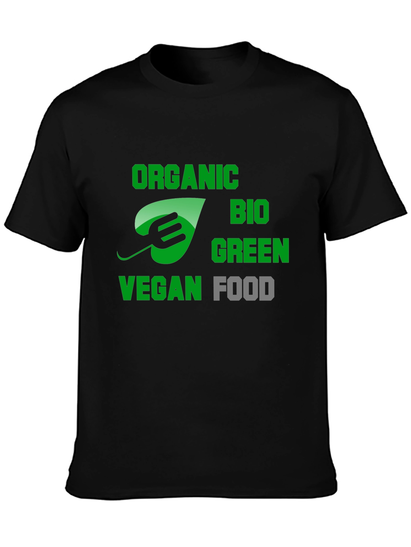 Vegan Organic Bio Green Food T-Shirt
