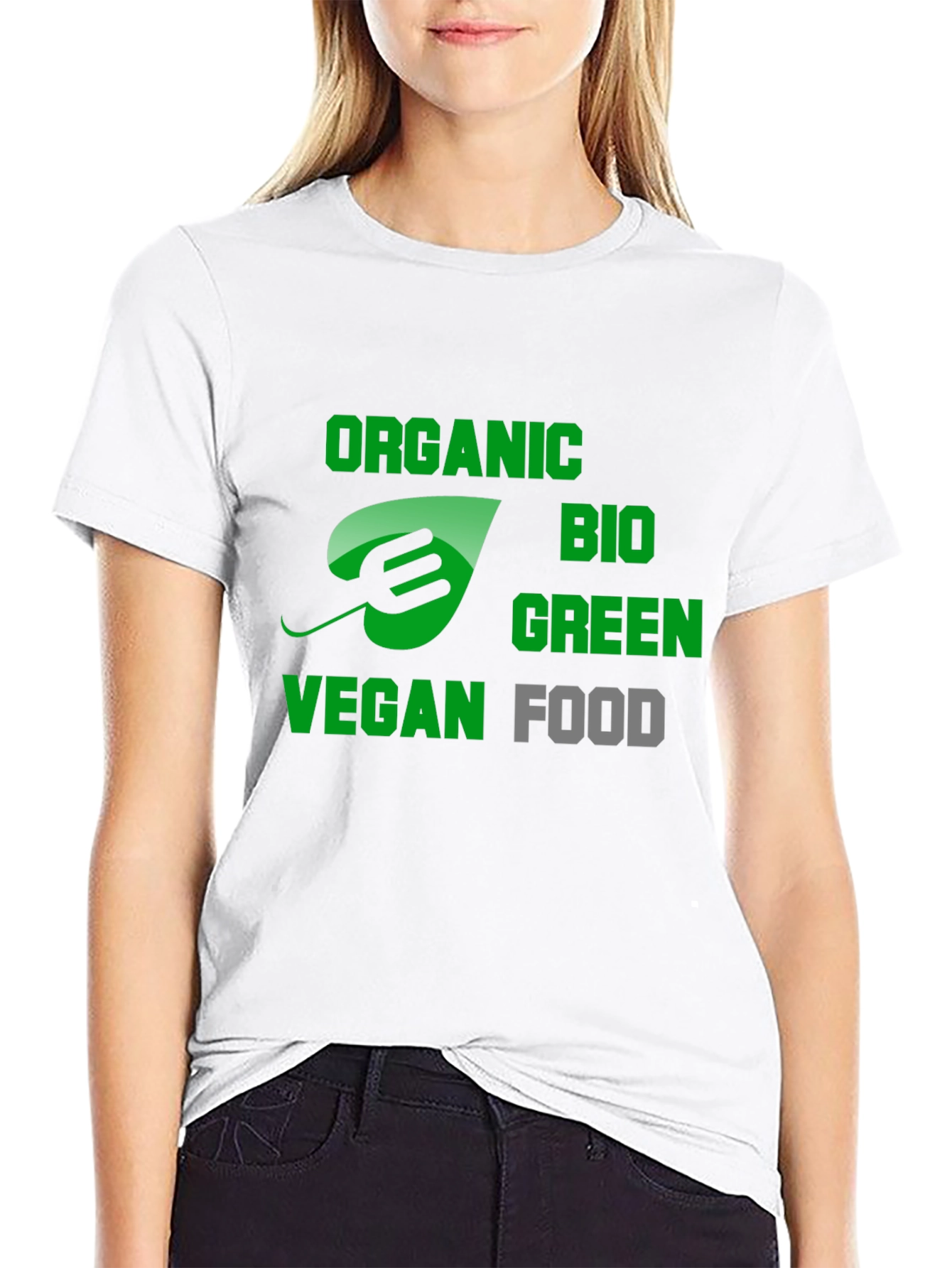 Vegan Organic Bio Green Food T-Shirt