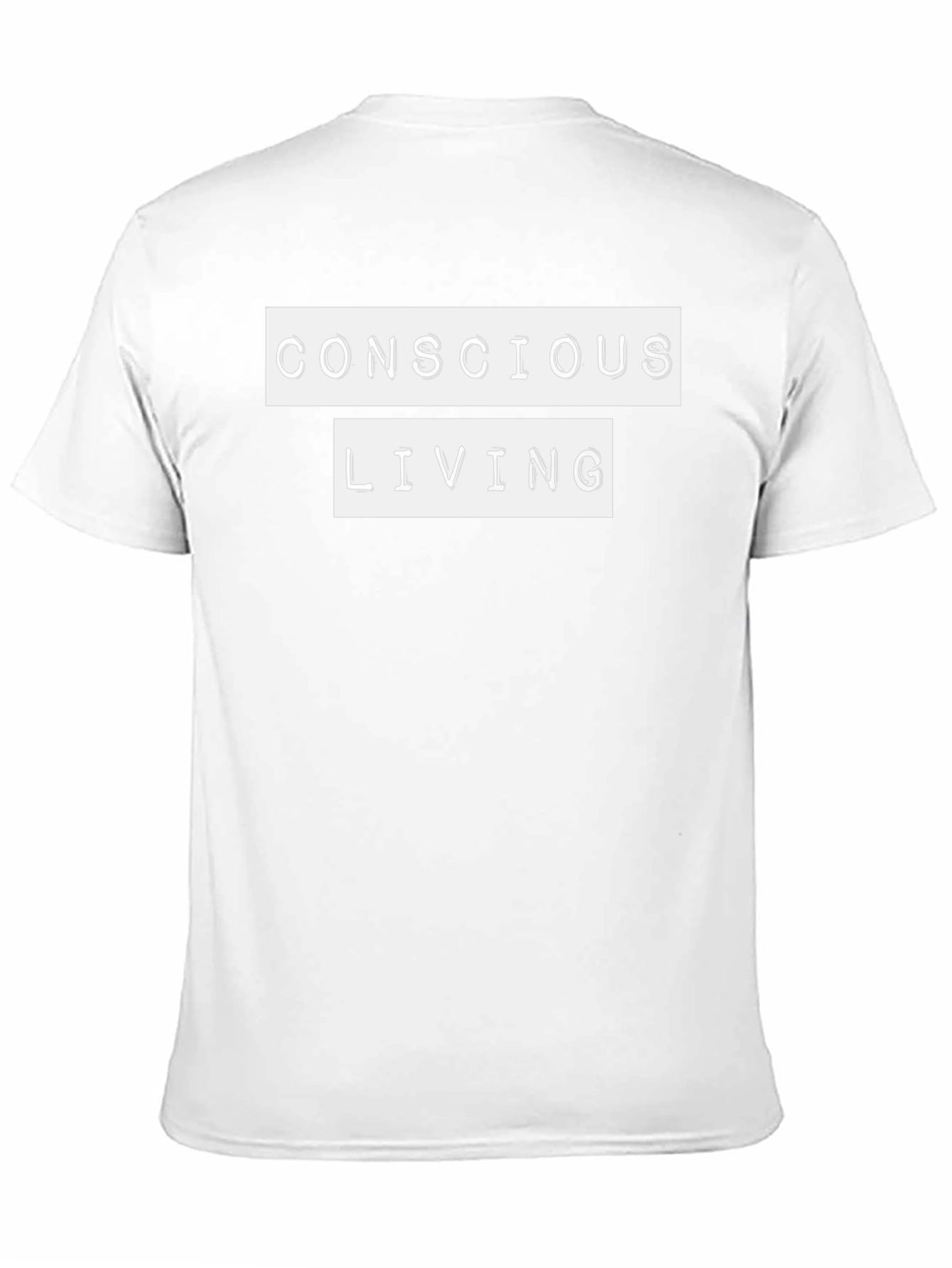 Conscious Living Graphic Tee - Black