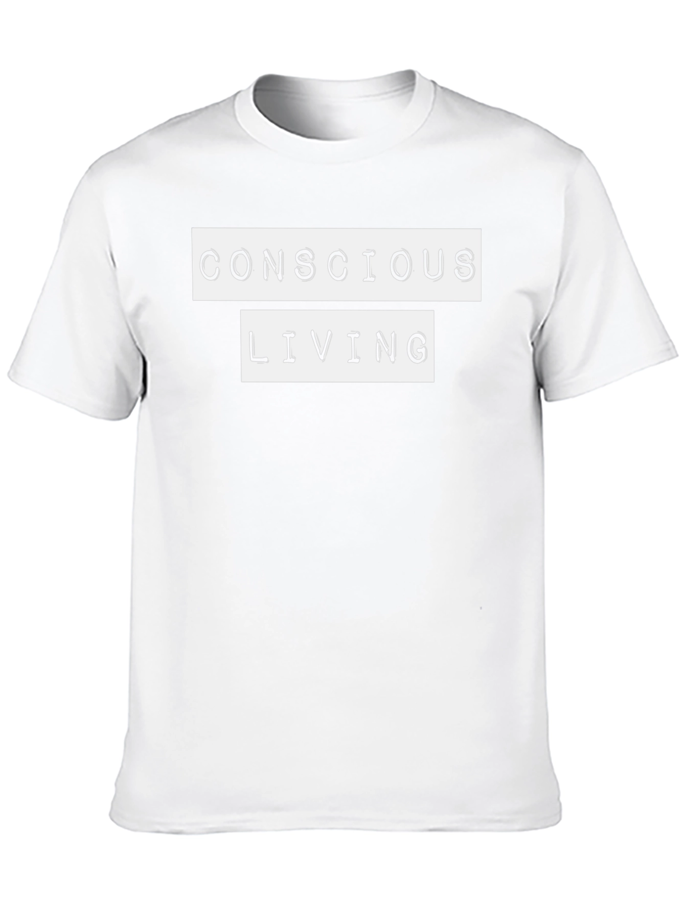 Conscious Living Graphic Tee - Black