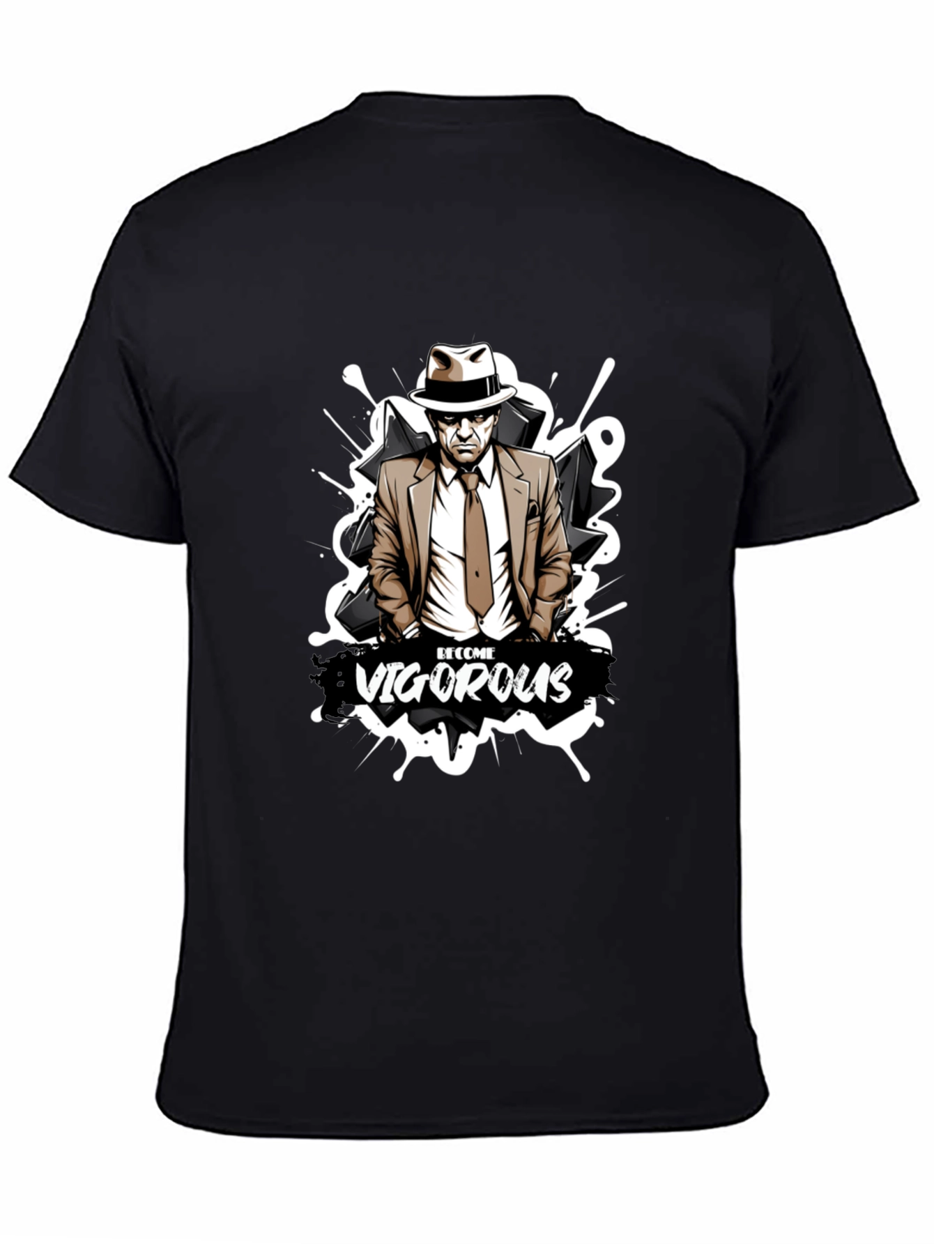 Vigorous Graphic T-Shirt - Black