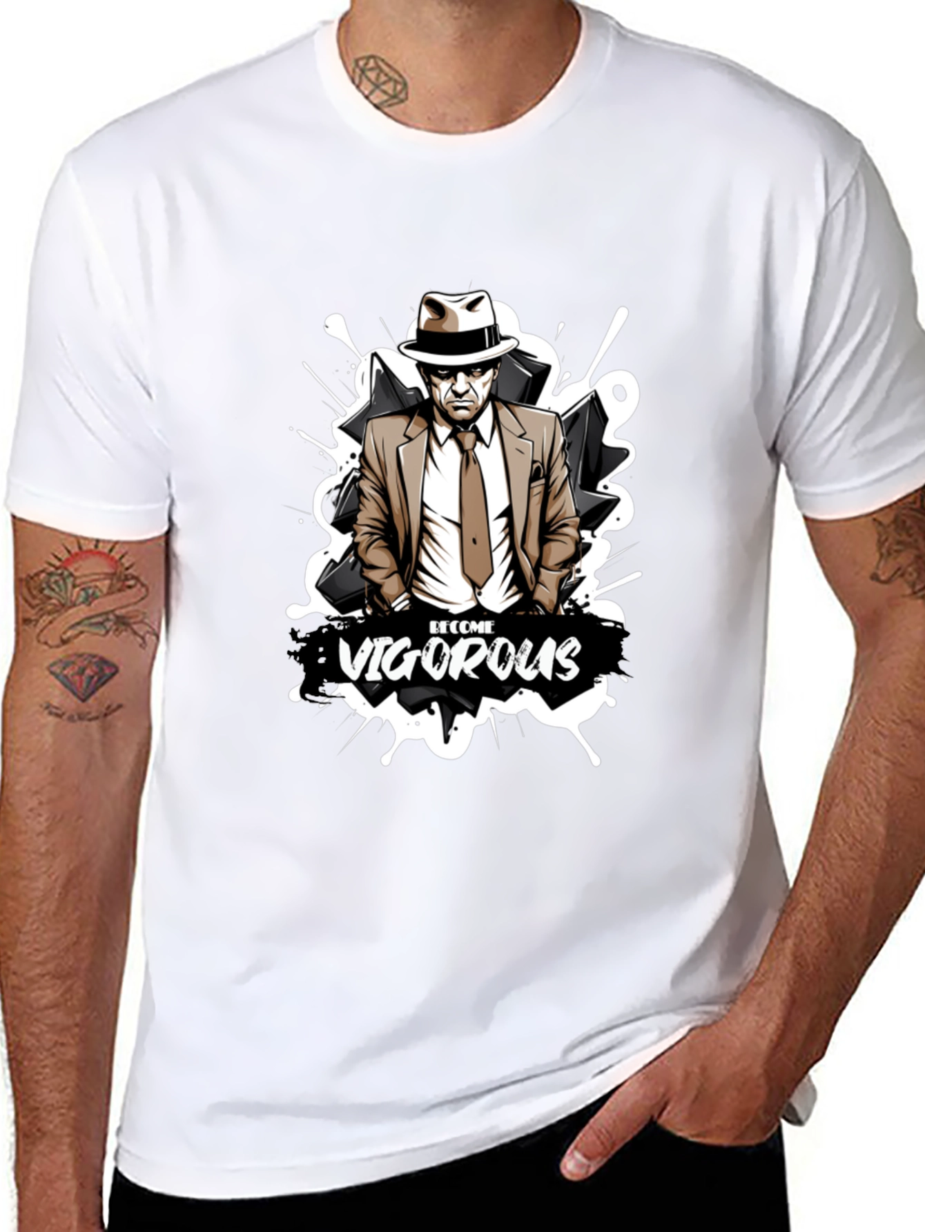 Vigorous Graphic T-Shirt - Black