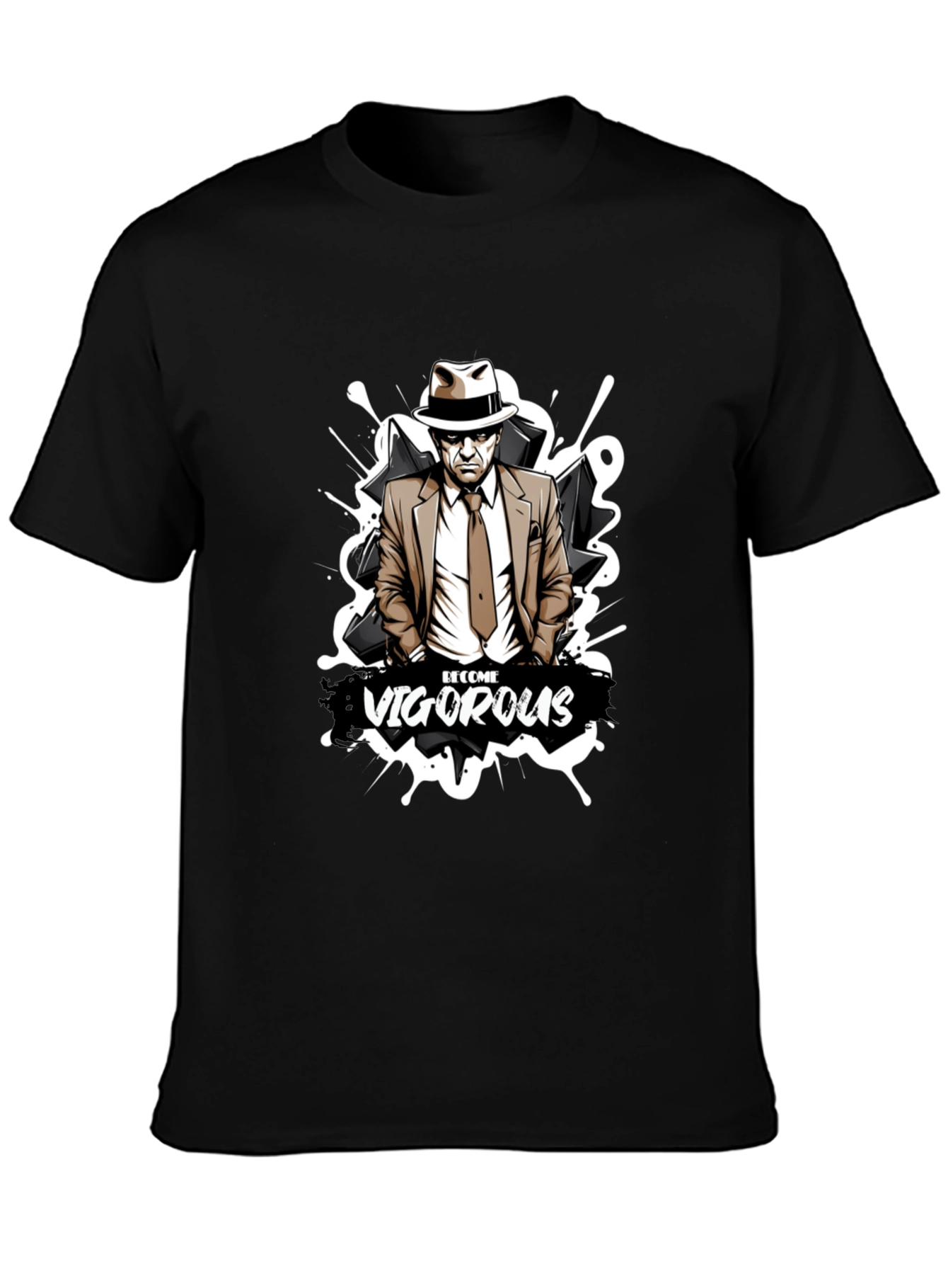 Vigorous Graphic T-Shirt - Black