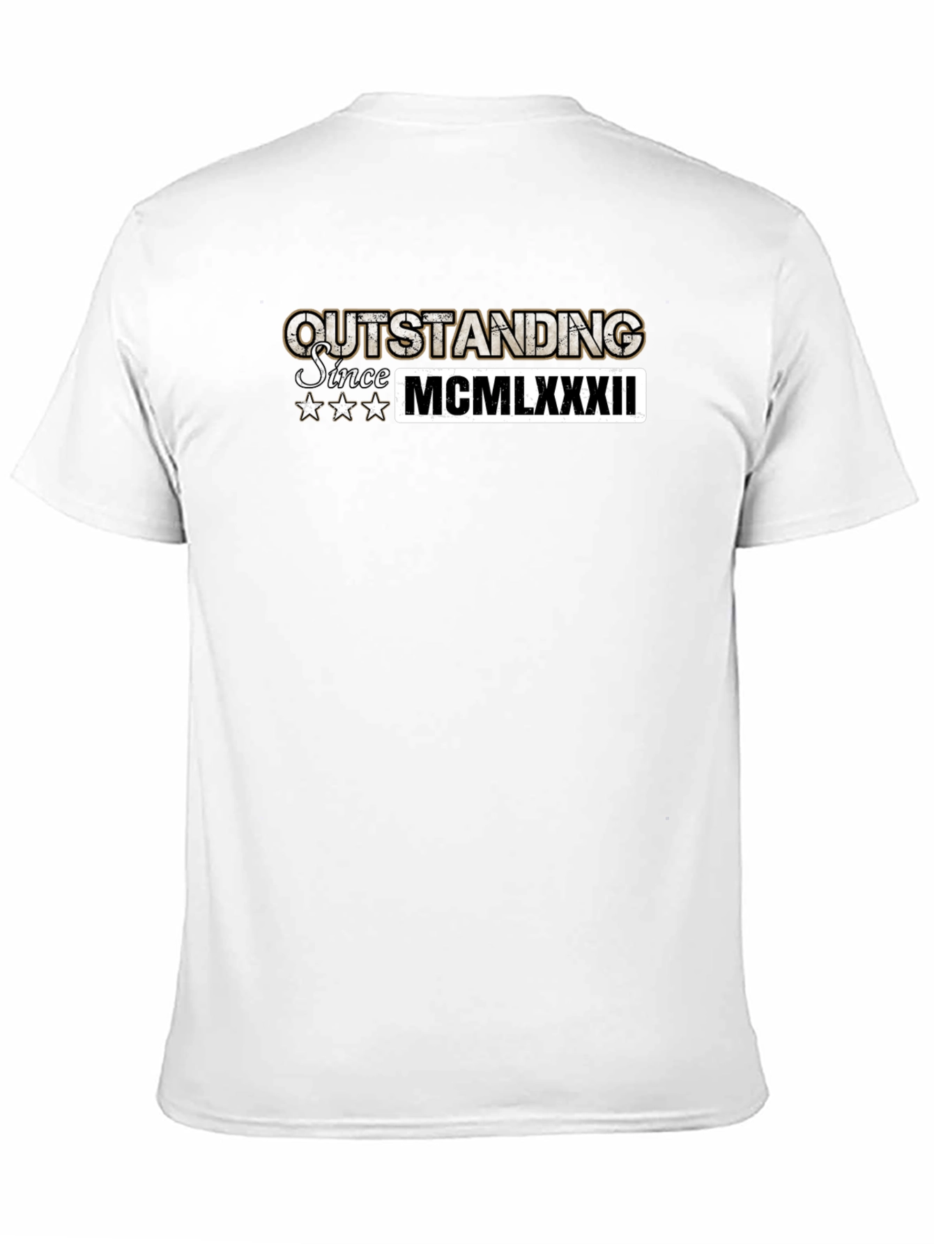 Outstanding Since 1982 Mens Black T-Shirt