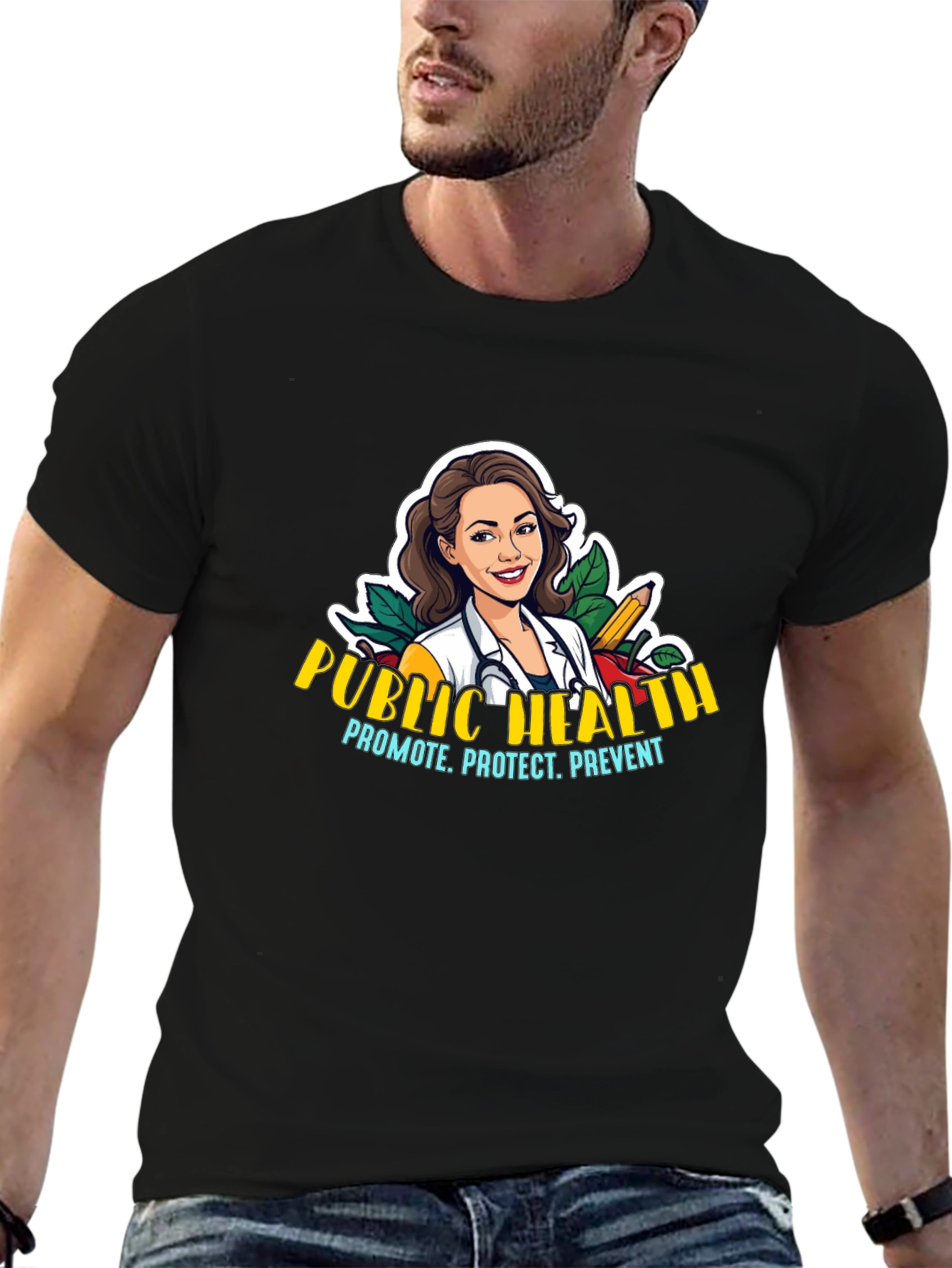Public Health T-Shirt - Promote Protect Prevent