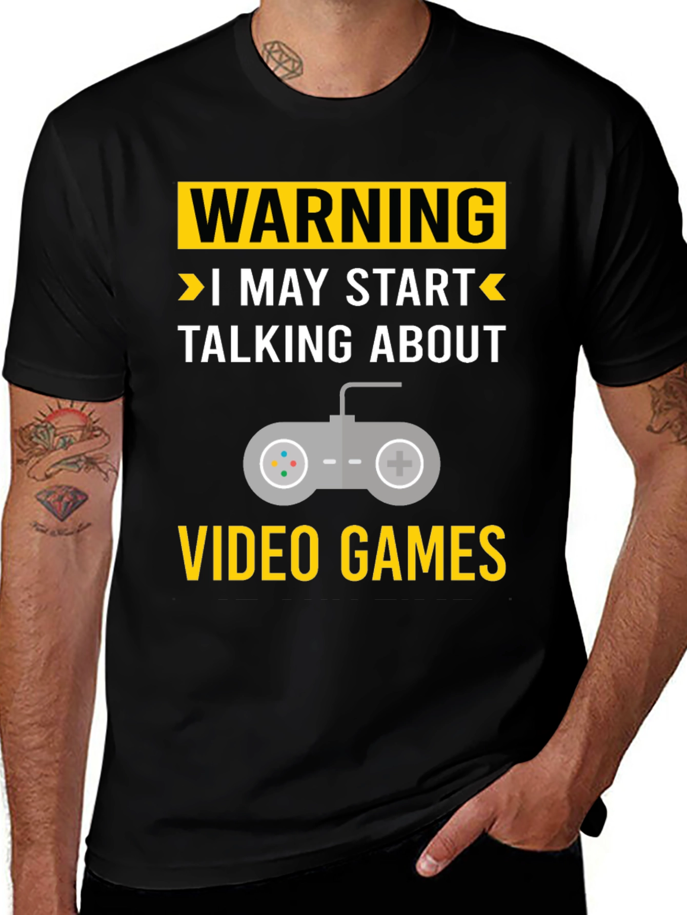 Warning May Start Talking About Video Games T-Shirt