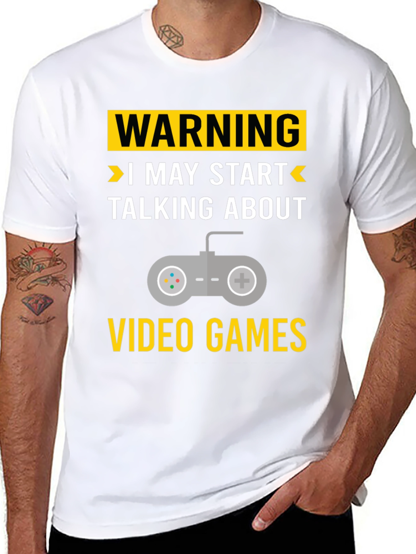 Warning May Start Talking About Video Games T-Shirt