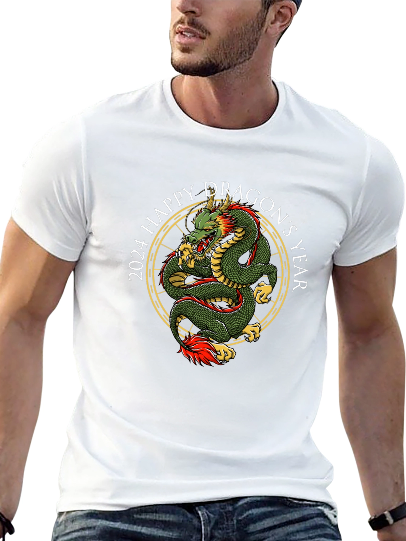 2024 Happy Dragons Year Graphic T-Shirt