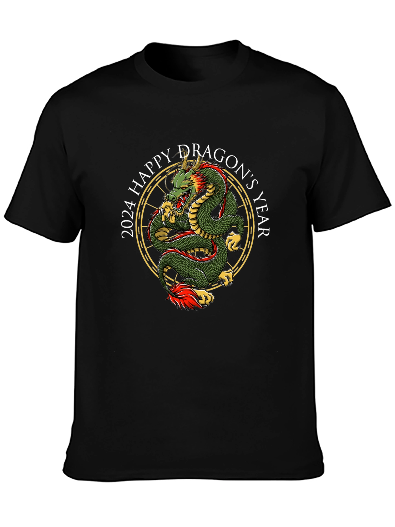 2024 Happy Dragons Year Graphic T-Shirt