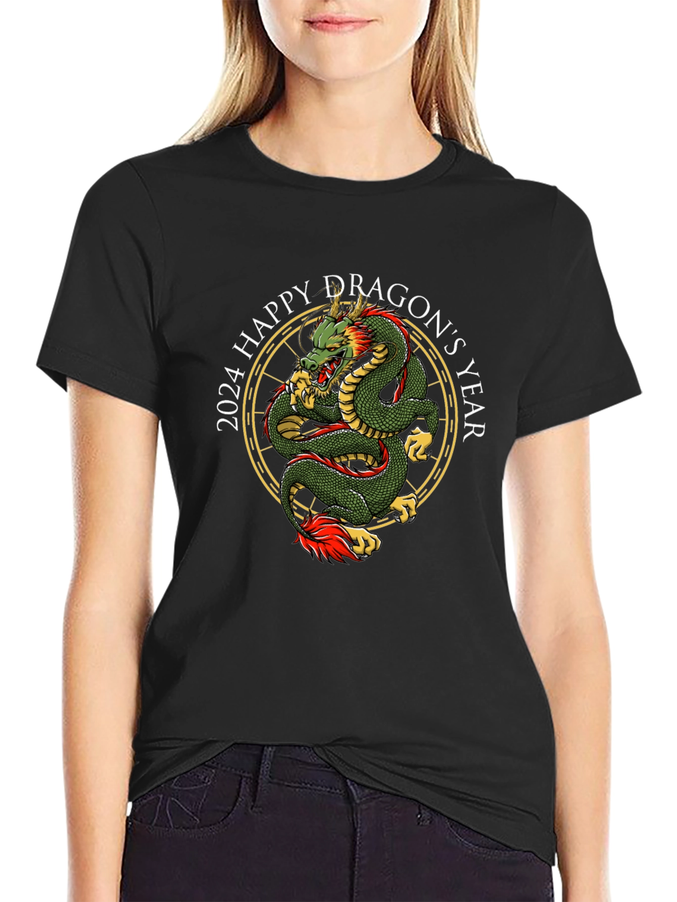 2024 Happy Dragons Year Graphic T-Shirt