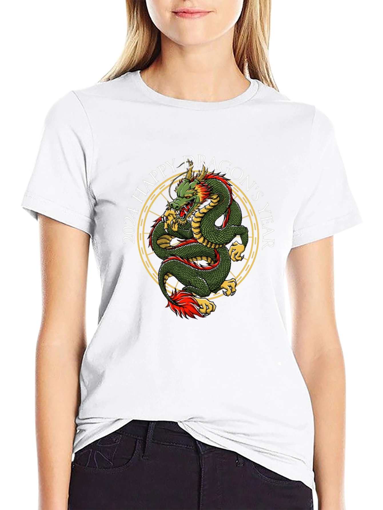 2024 Happy Dragons Year Graphic T-Shirt