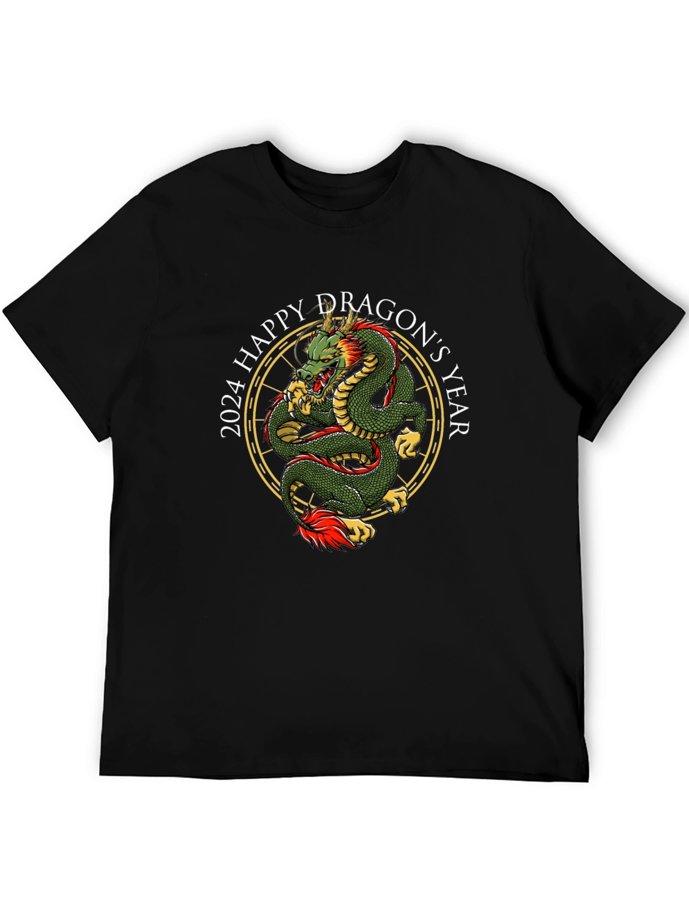 2024 Happy Dragons Year Graphic T-Shirt
