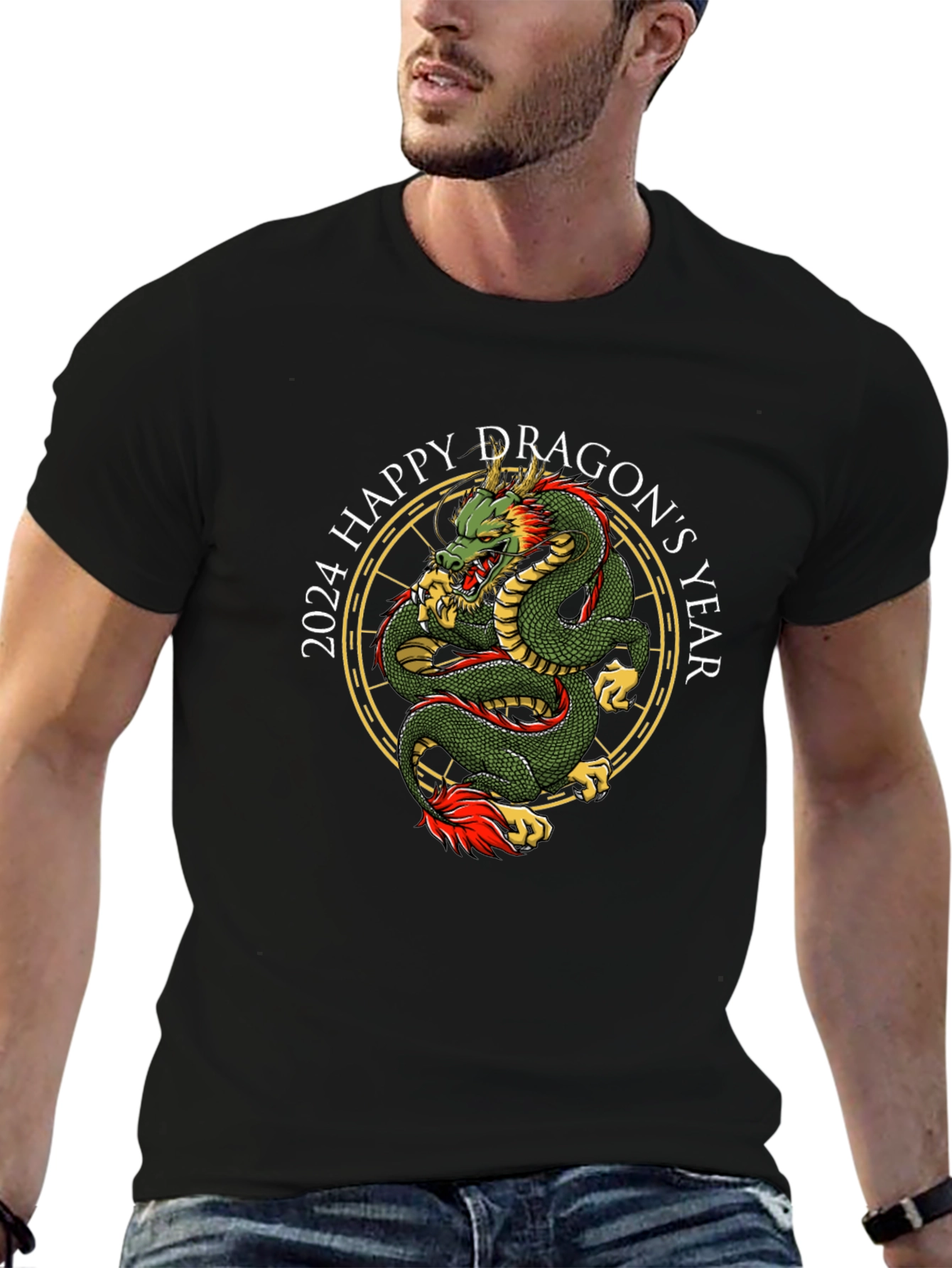 2024 Happy Dragons Year Graphic T-Shirt