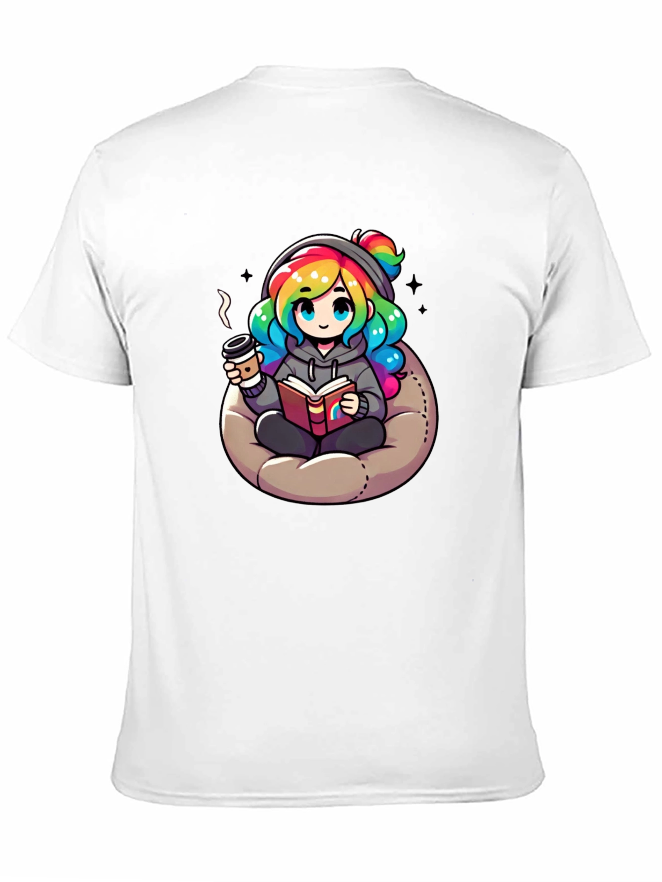 Cartoon Rainbow Hair T-Shirt