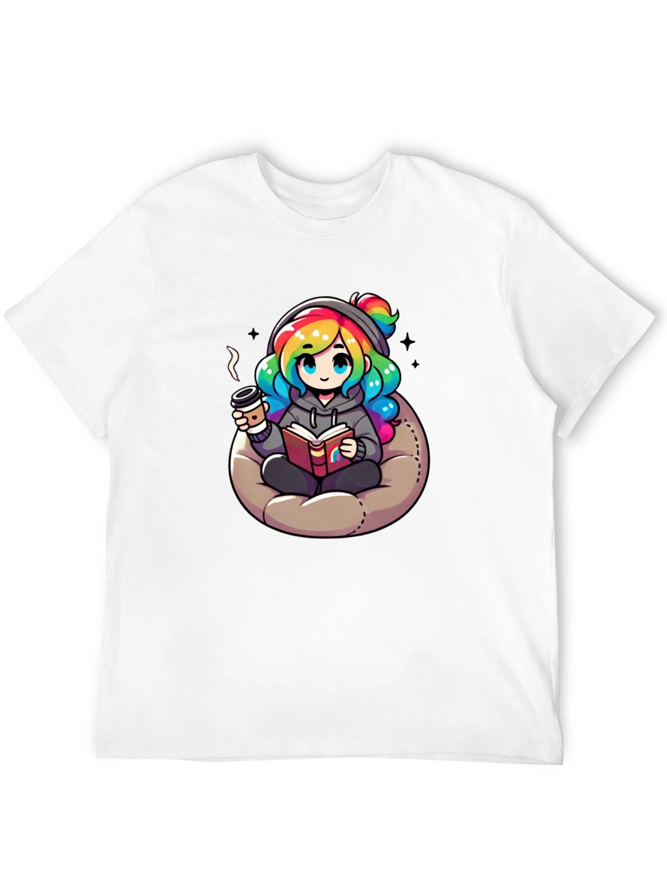 Cartoon Rainbow Hair T-Shirt
