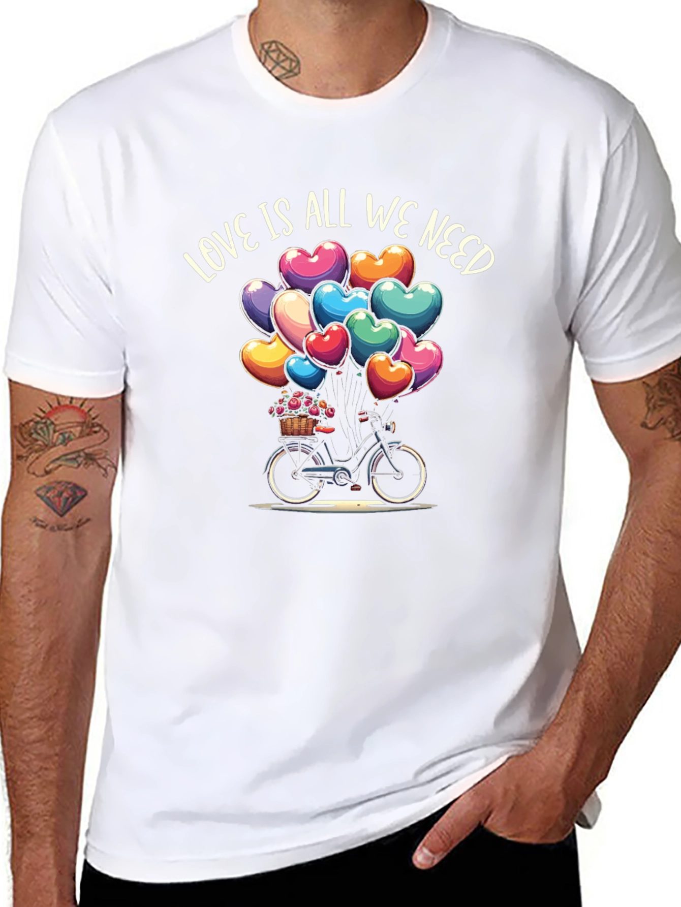 Love Is All We Need Bicycle T-Shirt