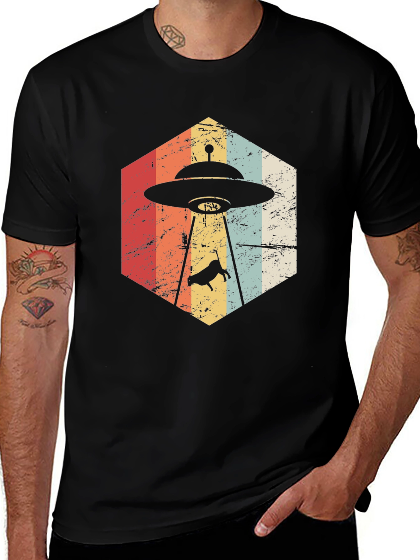 Retro Alien Abduction T-Shirt