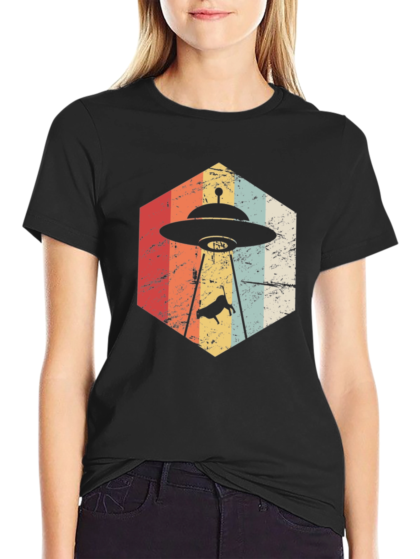 Retro Alien Abduction T-Shirt