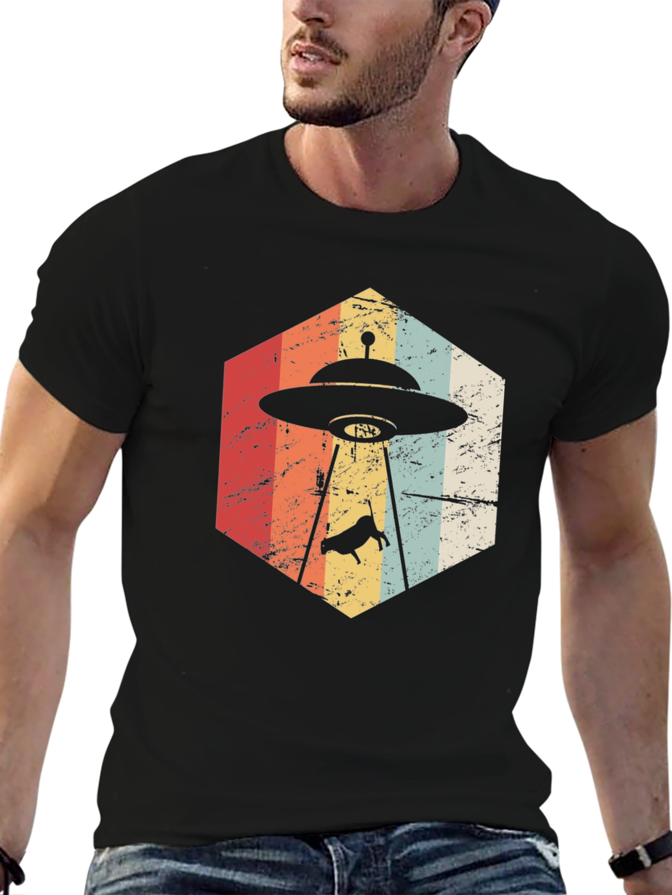 Retro Alien Abduction T-Shirt