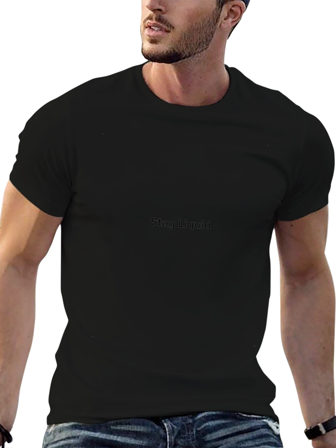 Stay Liquid Black T-Shirt - Premium Quality