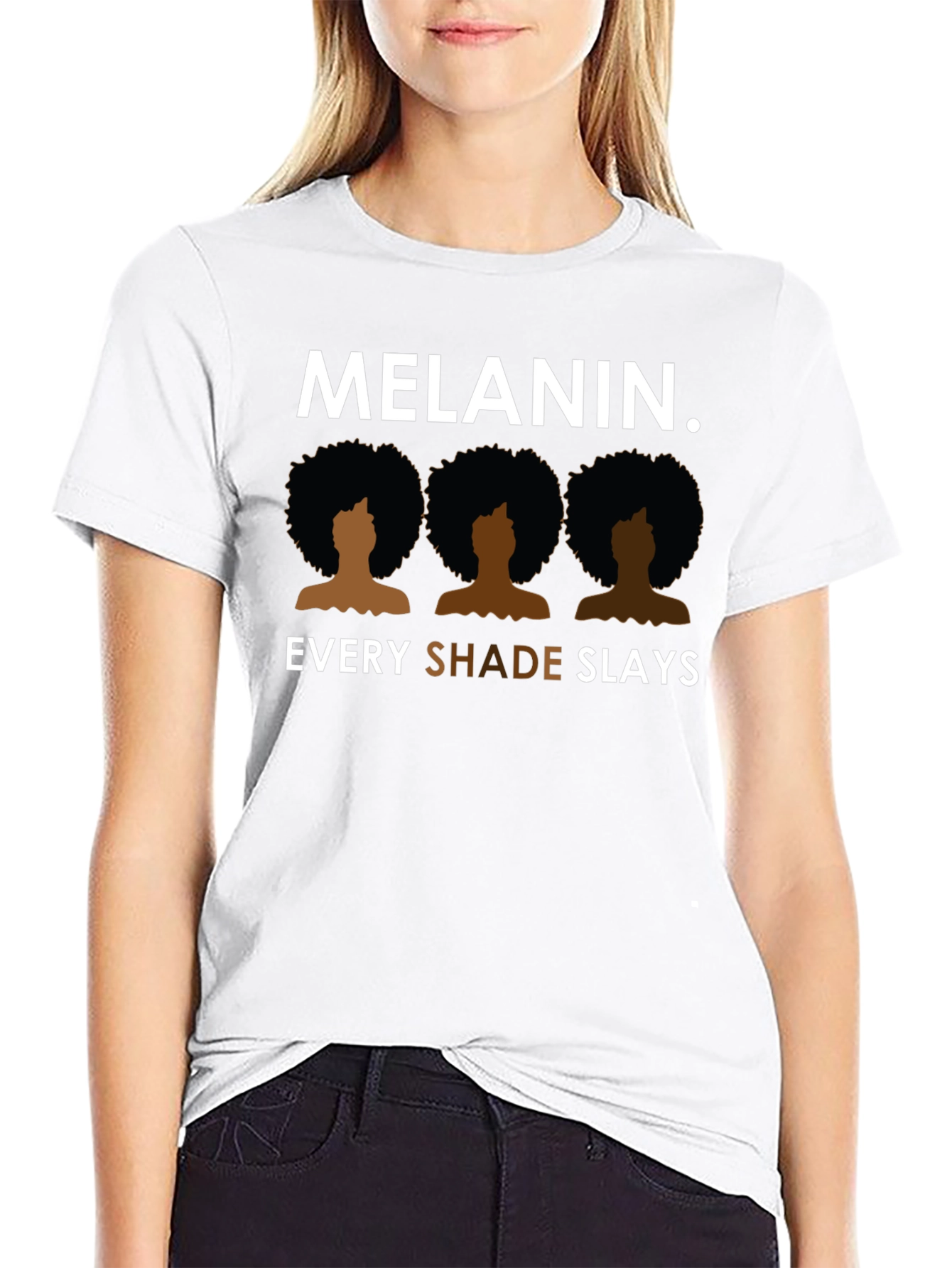 Melanin Every Shade Slays Graphic Tee