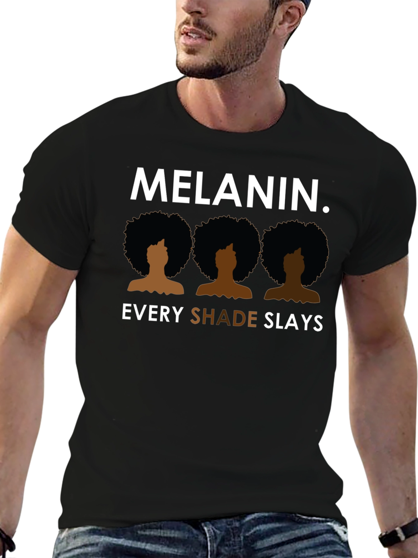 Melanin Every Shade Slays Graphic Tee