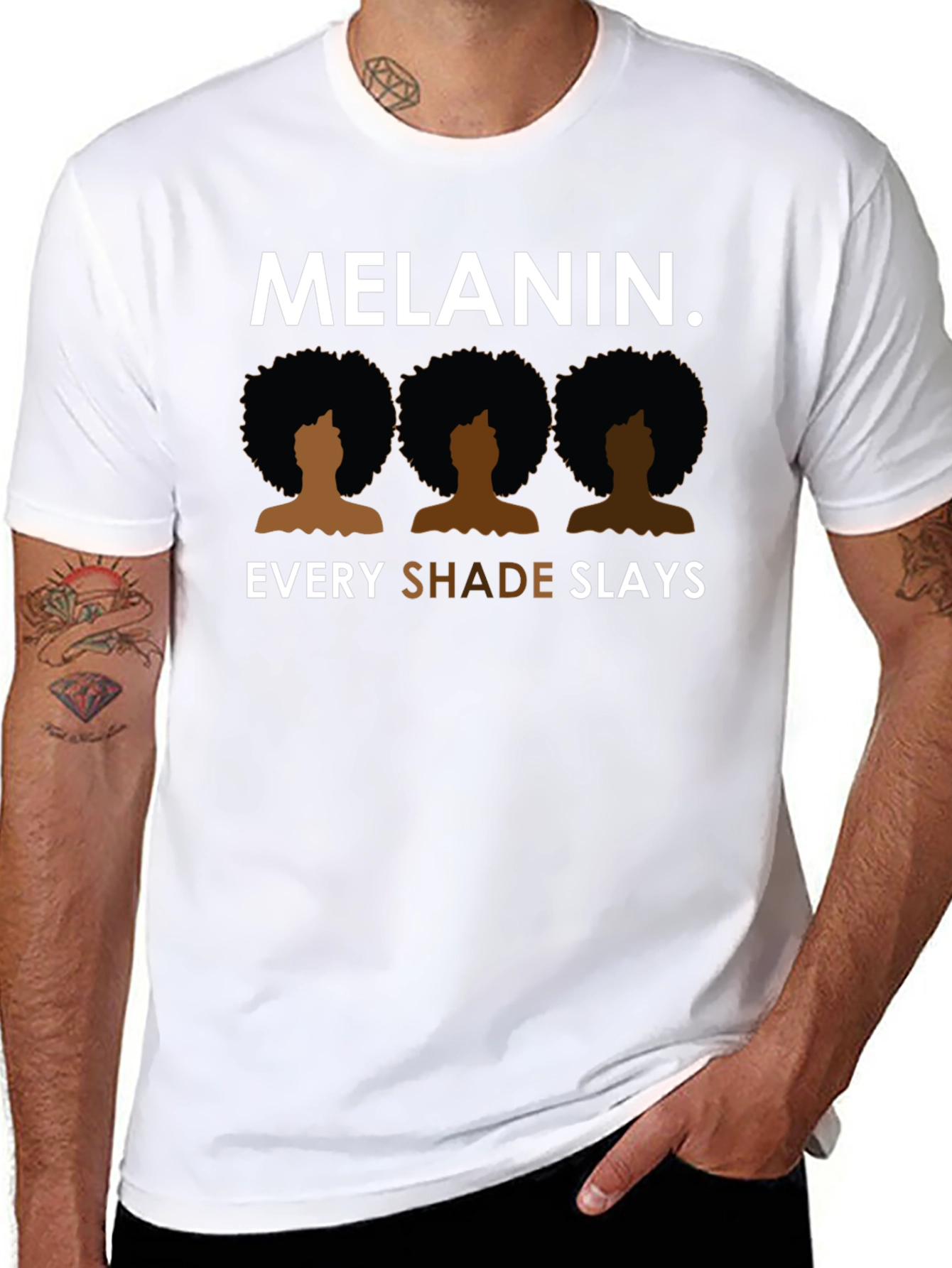 Melanin Every Shade Slays Graphic Tee