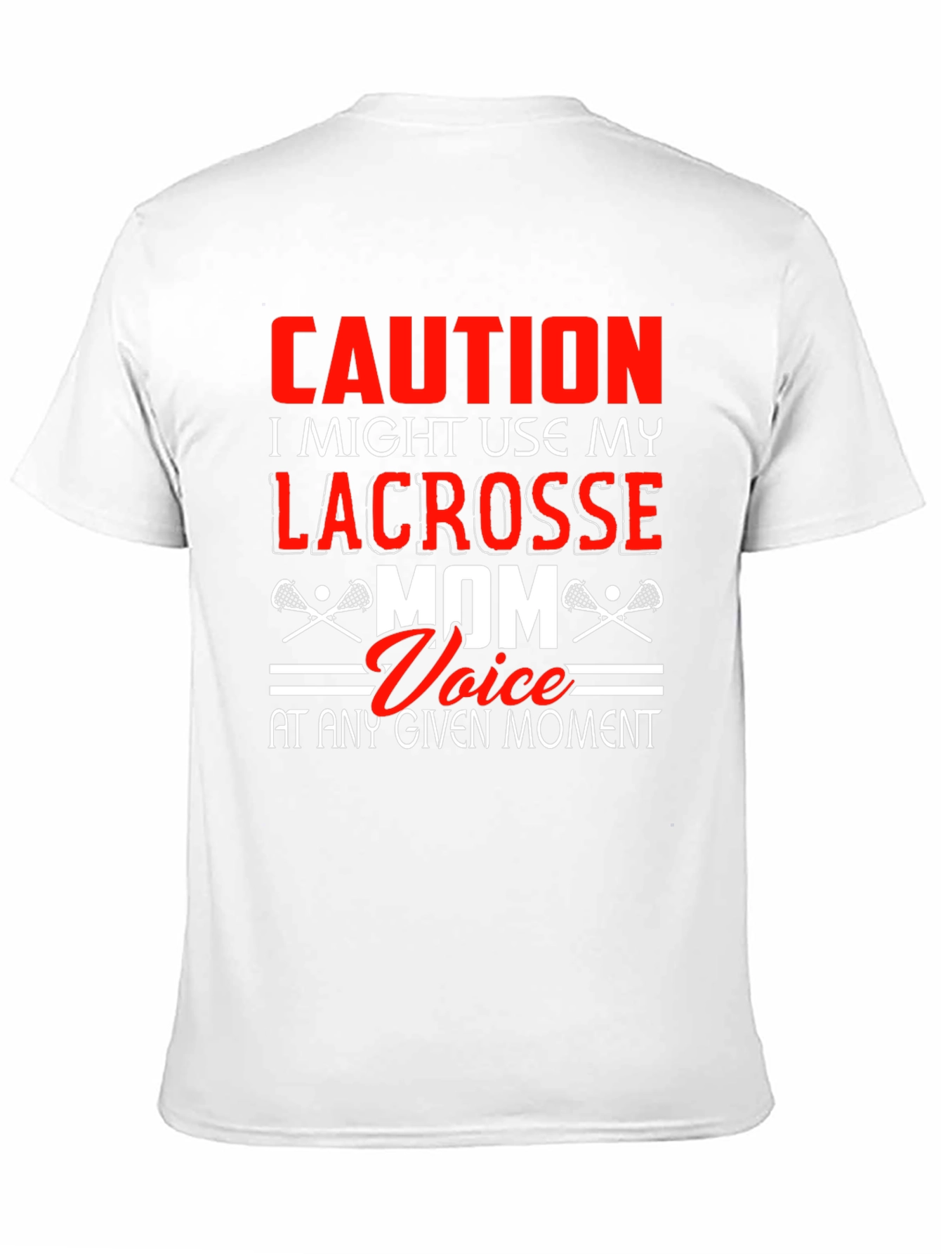 Caution Lacrosse Mom T-Shirt