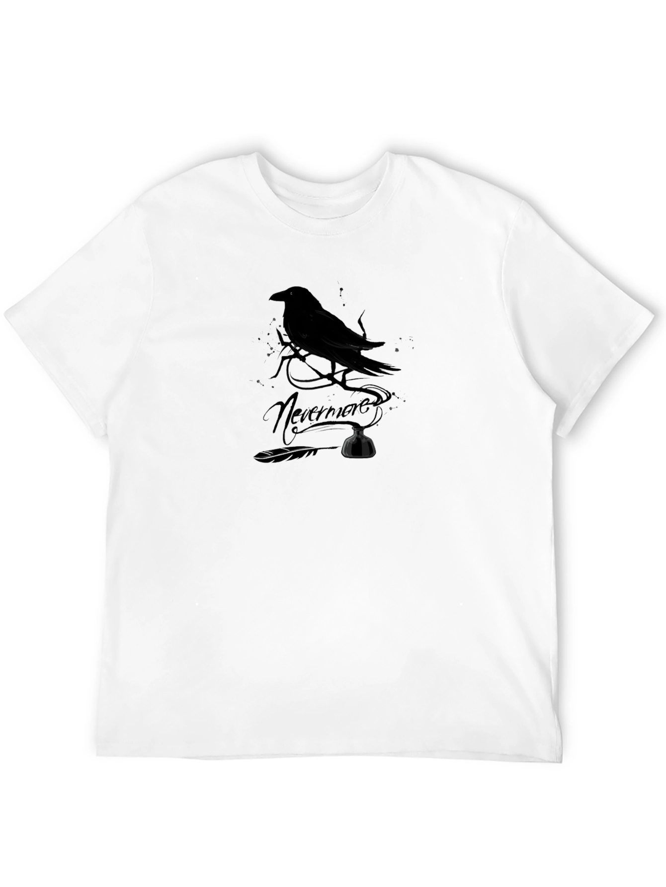 Raven Nevermore Graphic Tee - Black