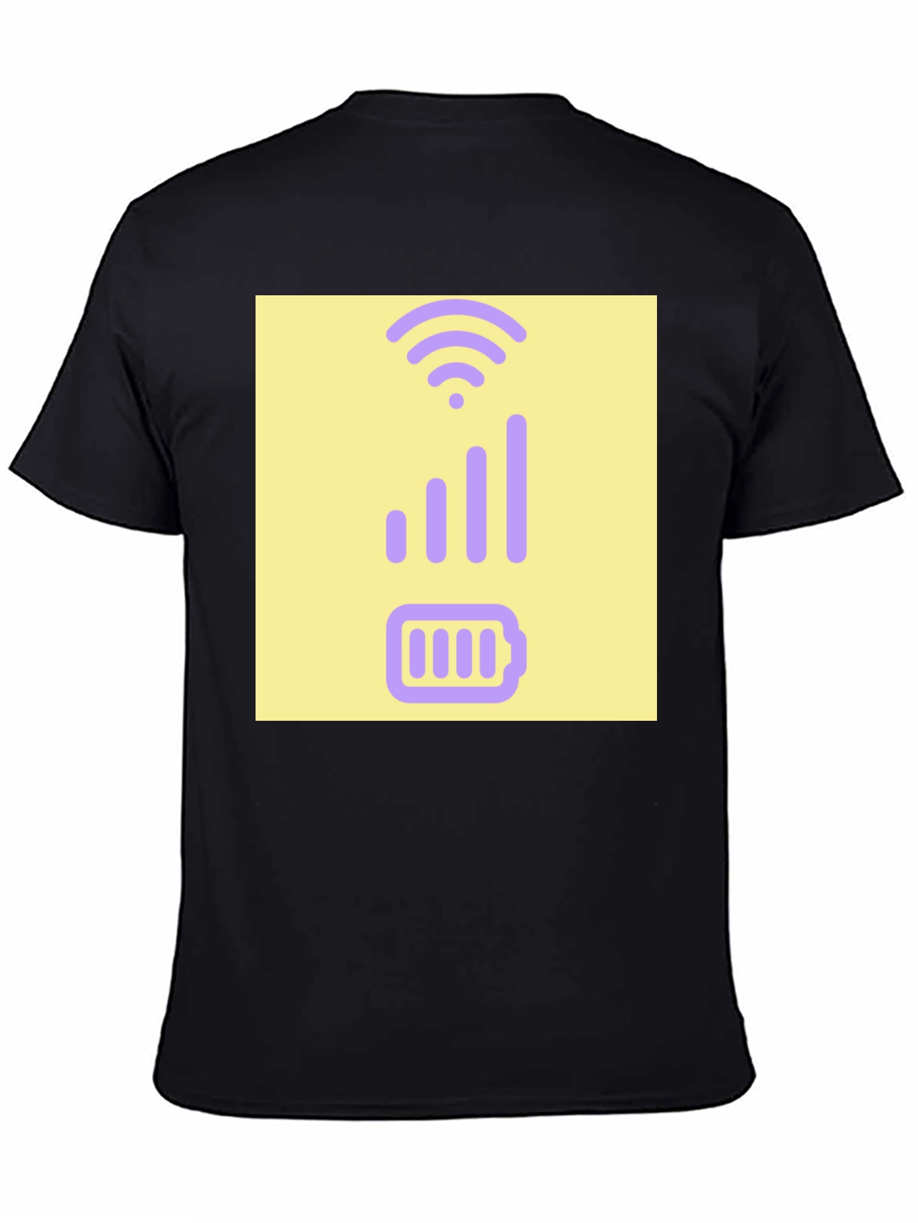 Tech Savvy T-Shirt: Battery & Signal