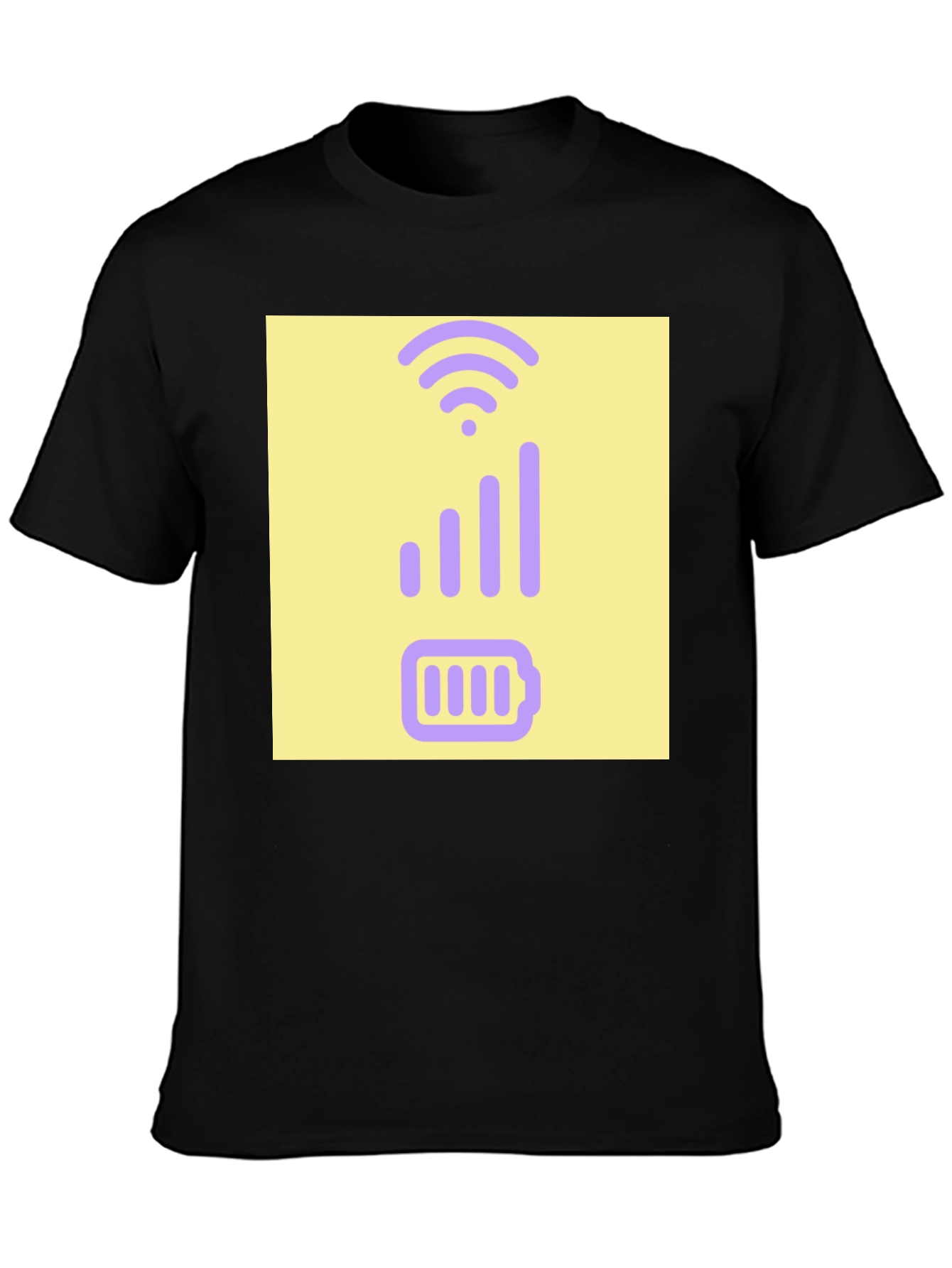 Tech Savvy T-Shirt: Battery & Signal