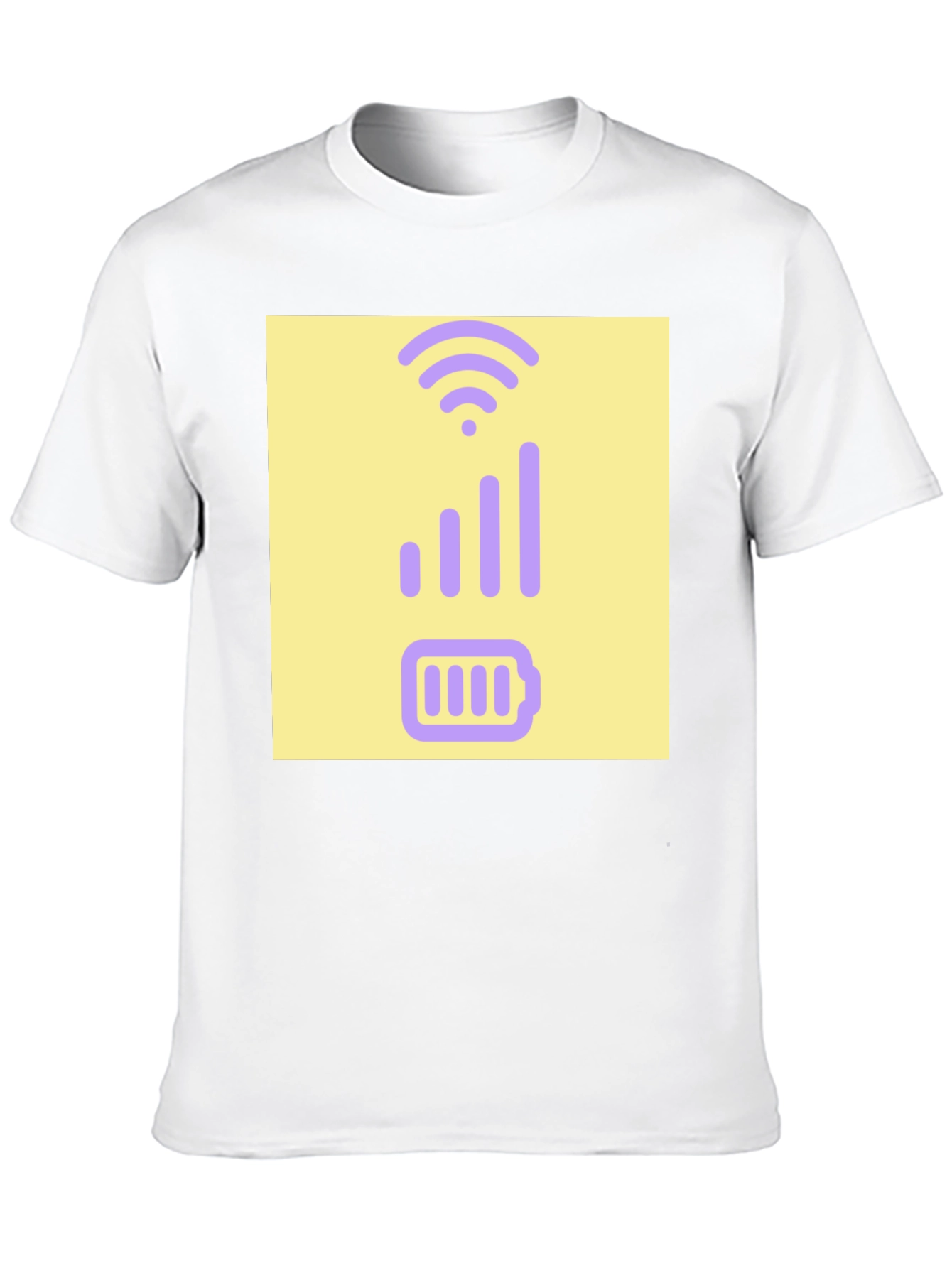 Tech Savvy T-Shirt: Battery & Signal