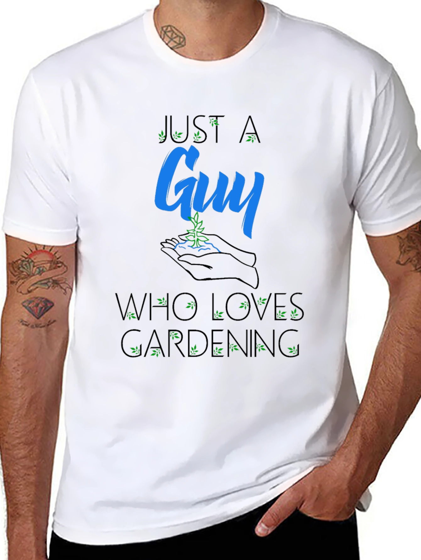 Just a Guy Who Loves Gardening T-Shirt