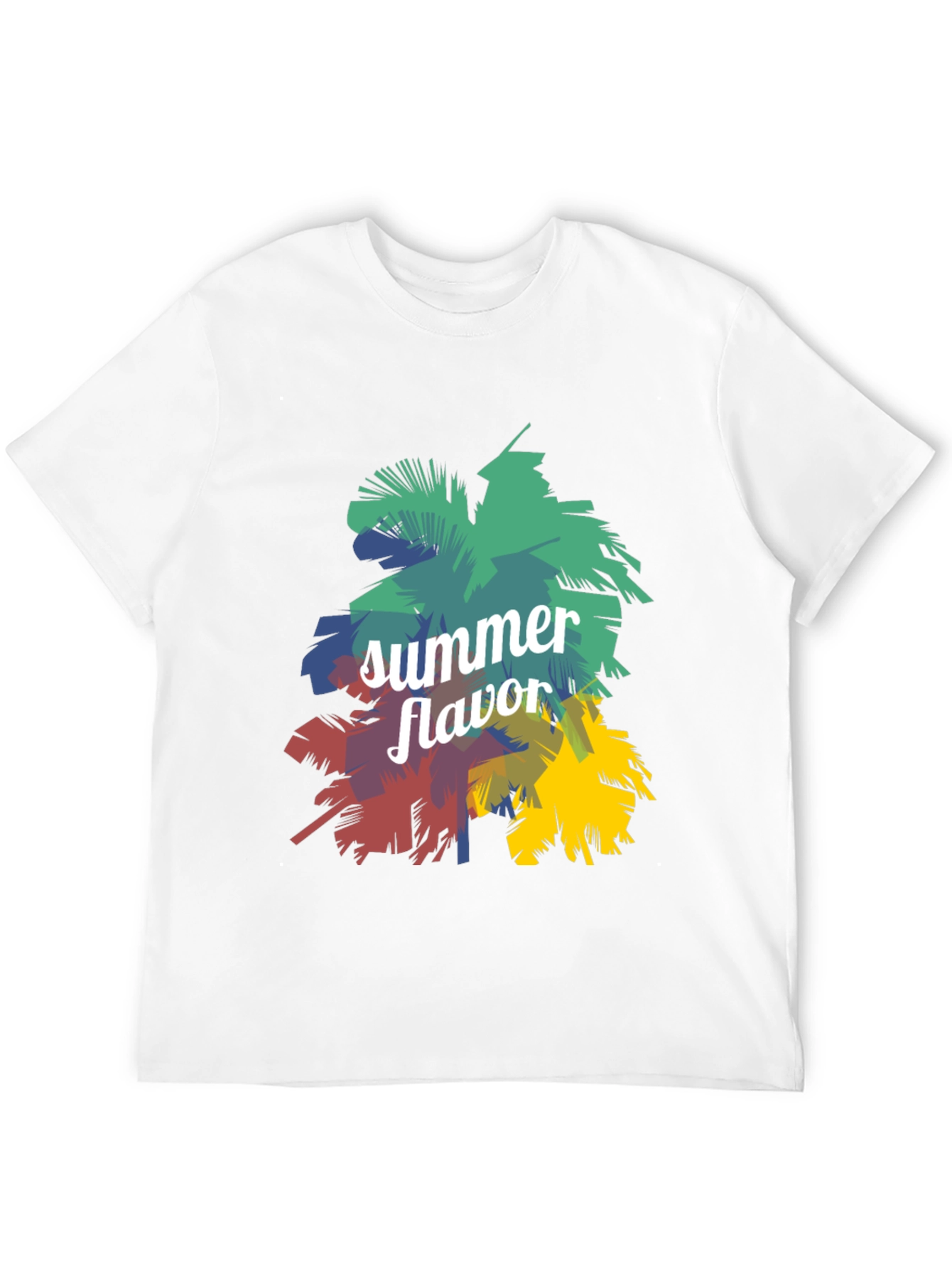 Summer Flavor Graphic Print Black T-Shirt