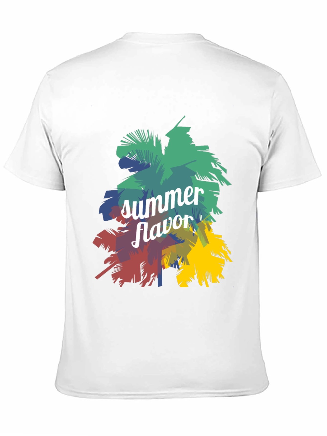 Summer Flavor Graphic Print Black T-Shirt