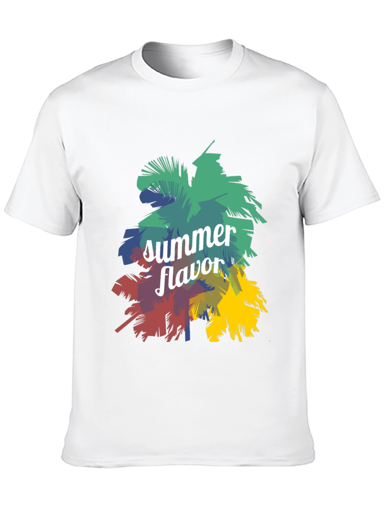 Summer Flavor Graphic Print Black T-Shirt