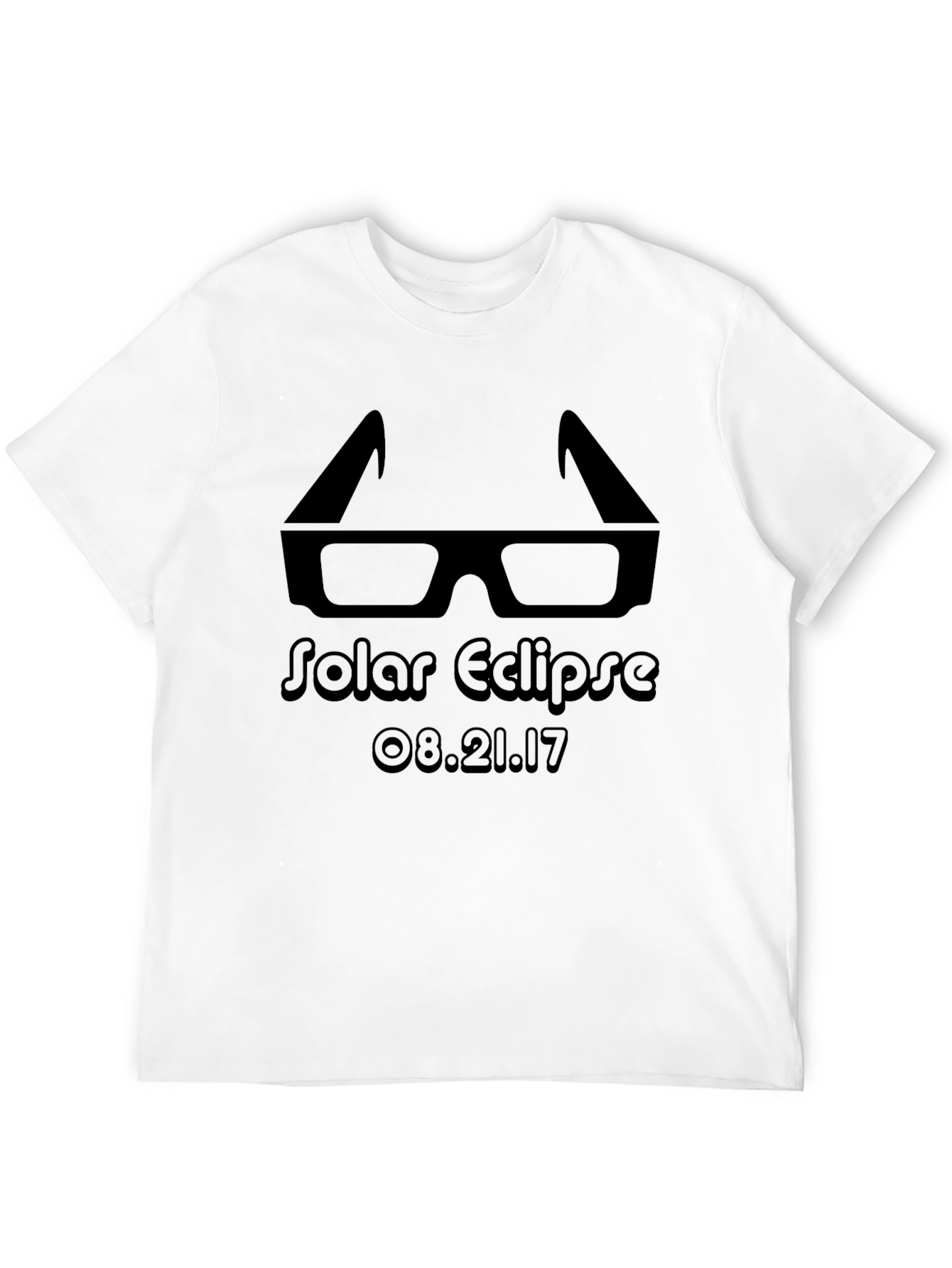 Solar Eclipse Glasses Black T-Shirt - 2017 Event