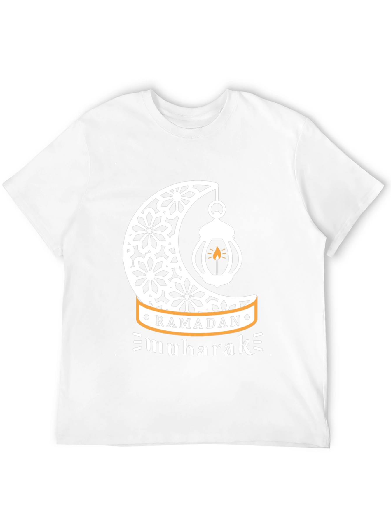 Ramadan Mubarak T-Shirt - Festive Islamic Crescent Moon Design