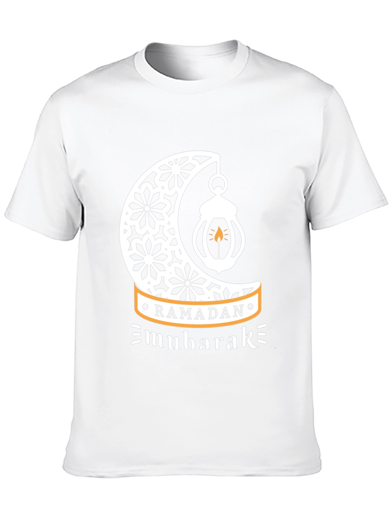 Ramadan Mubarak T-Shirt - Festive Islamic Crescent Moon Design