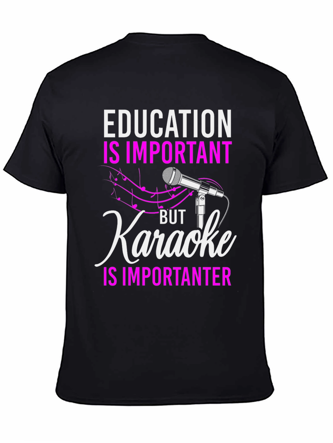 Karaoke Lover T-Shirt - Education is Important But...