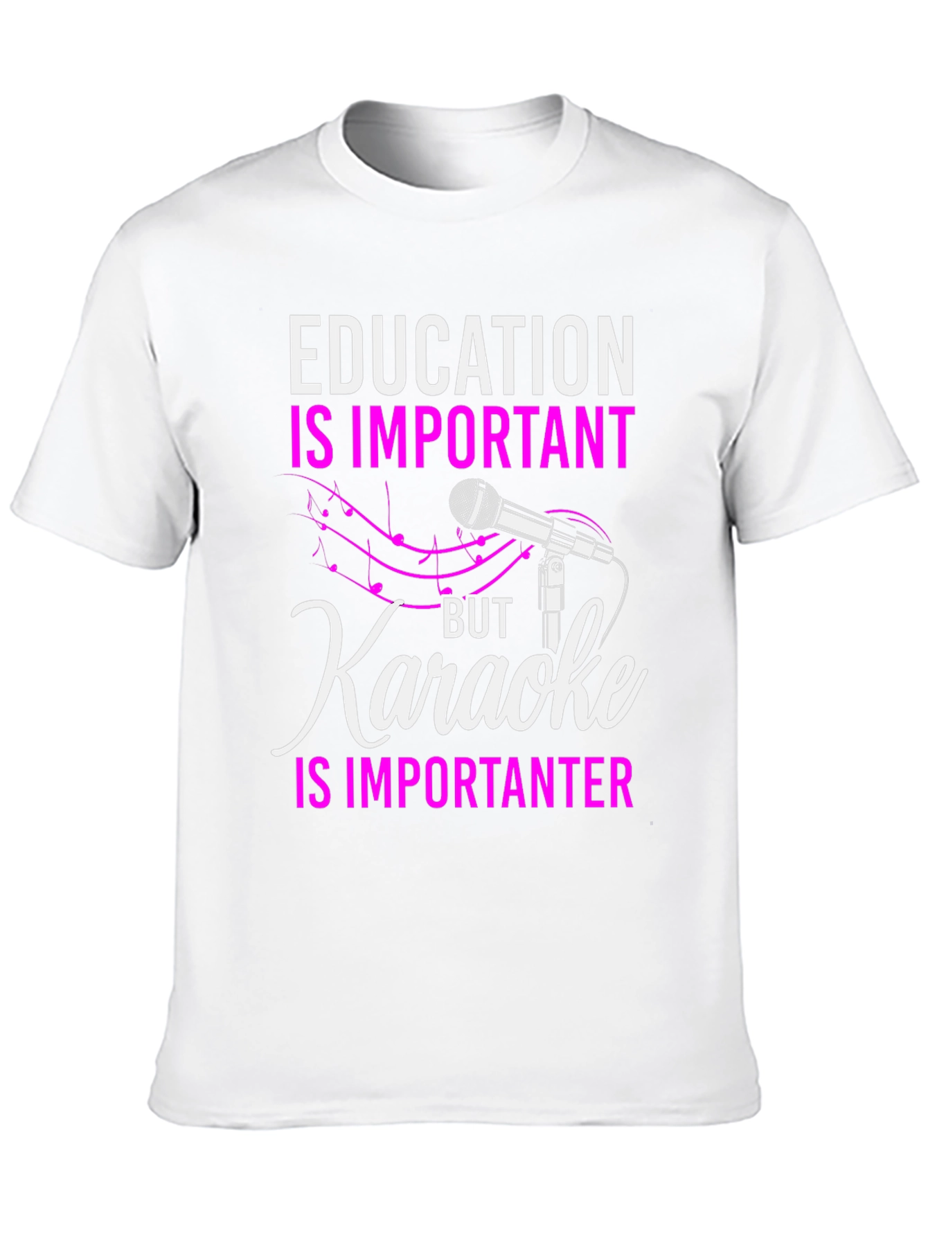 Karaoke Lover T-Shirt - Education is Important But...