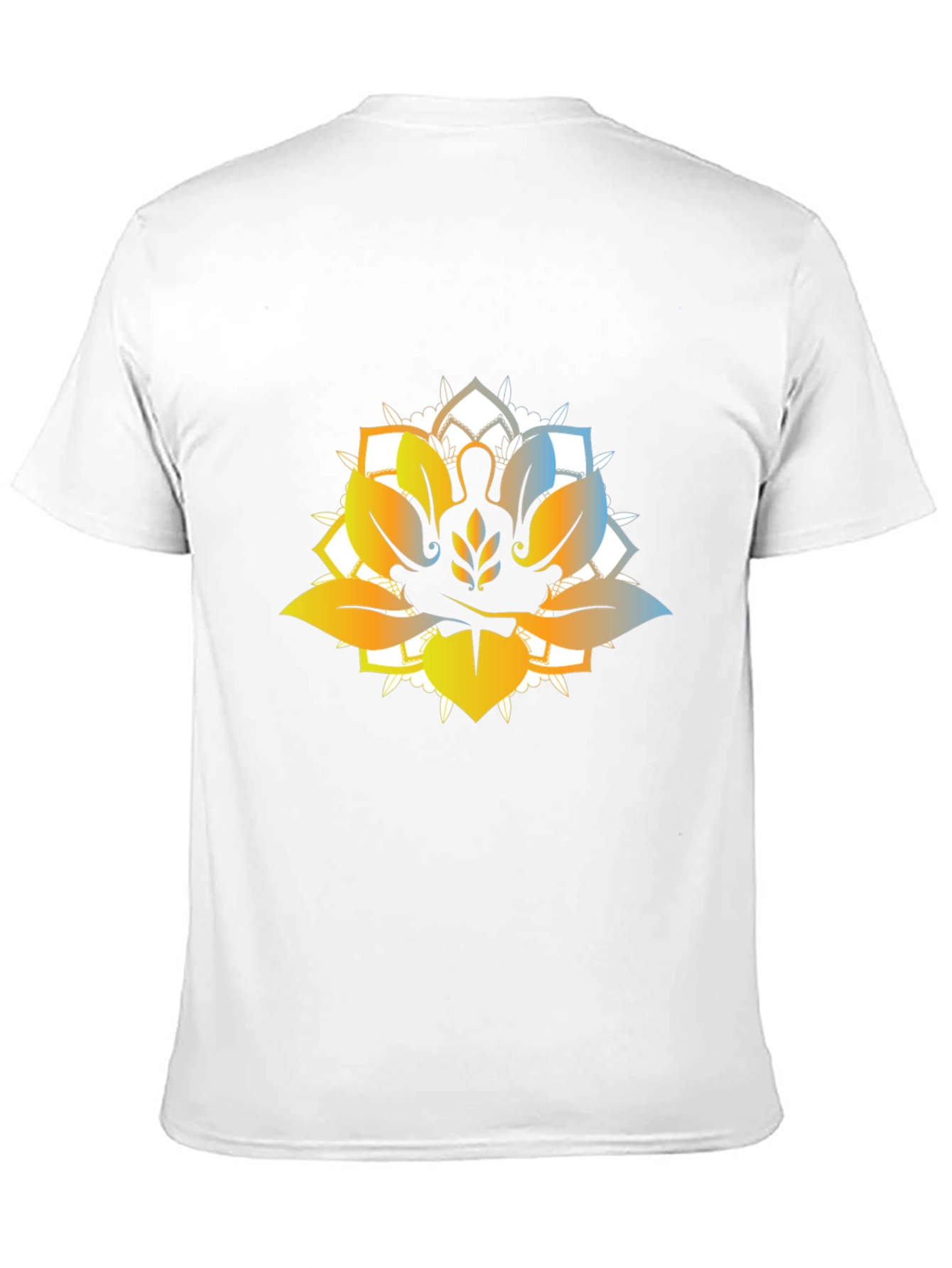 Lotus Meditation Graphic T-Shirt - Black