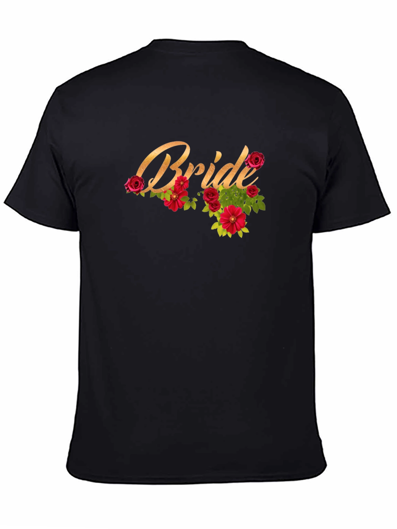 Bride T-Shirt with Floral Design