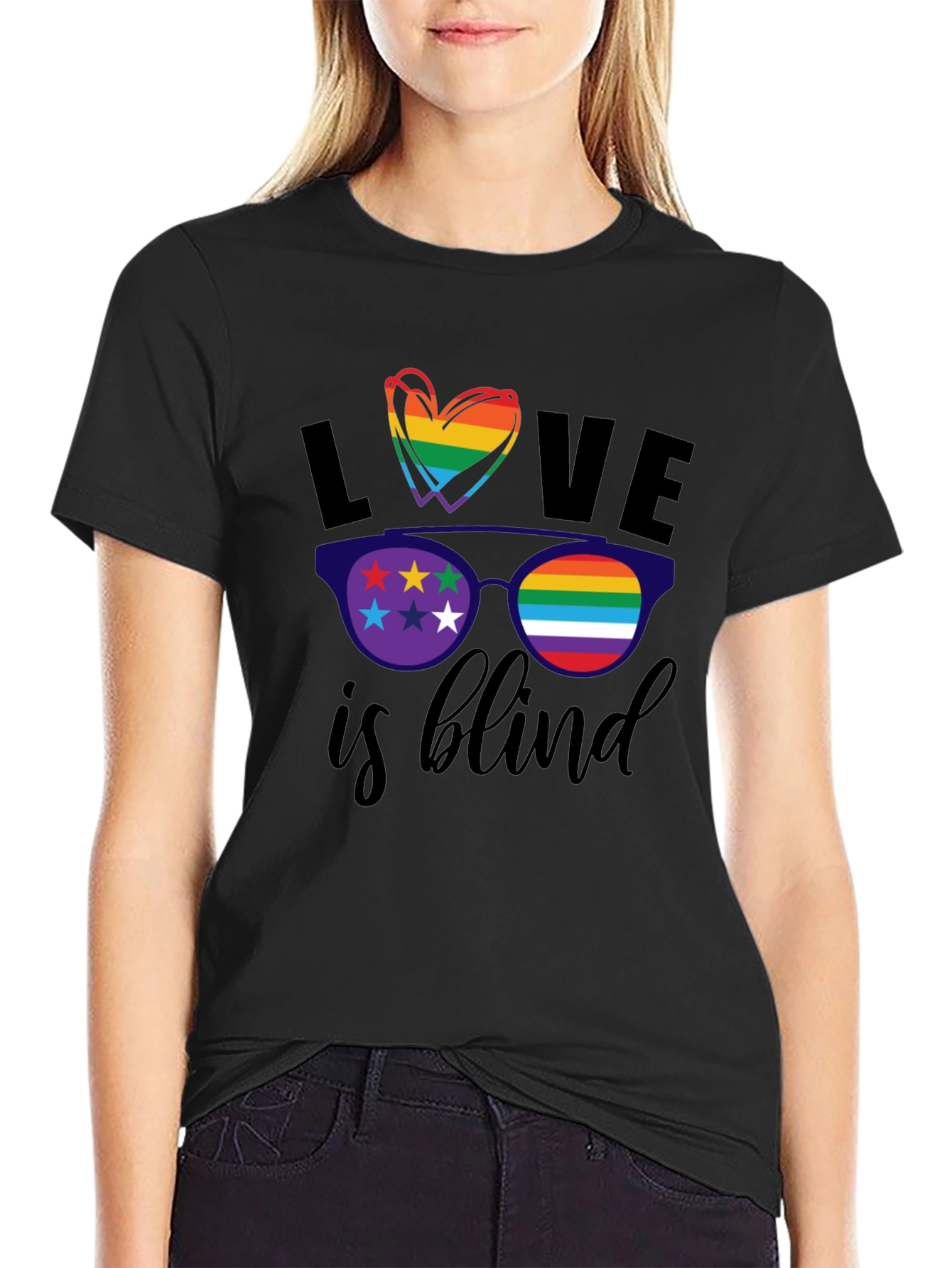 Love Is Blind LGBT Pride T-Shirt