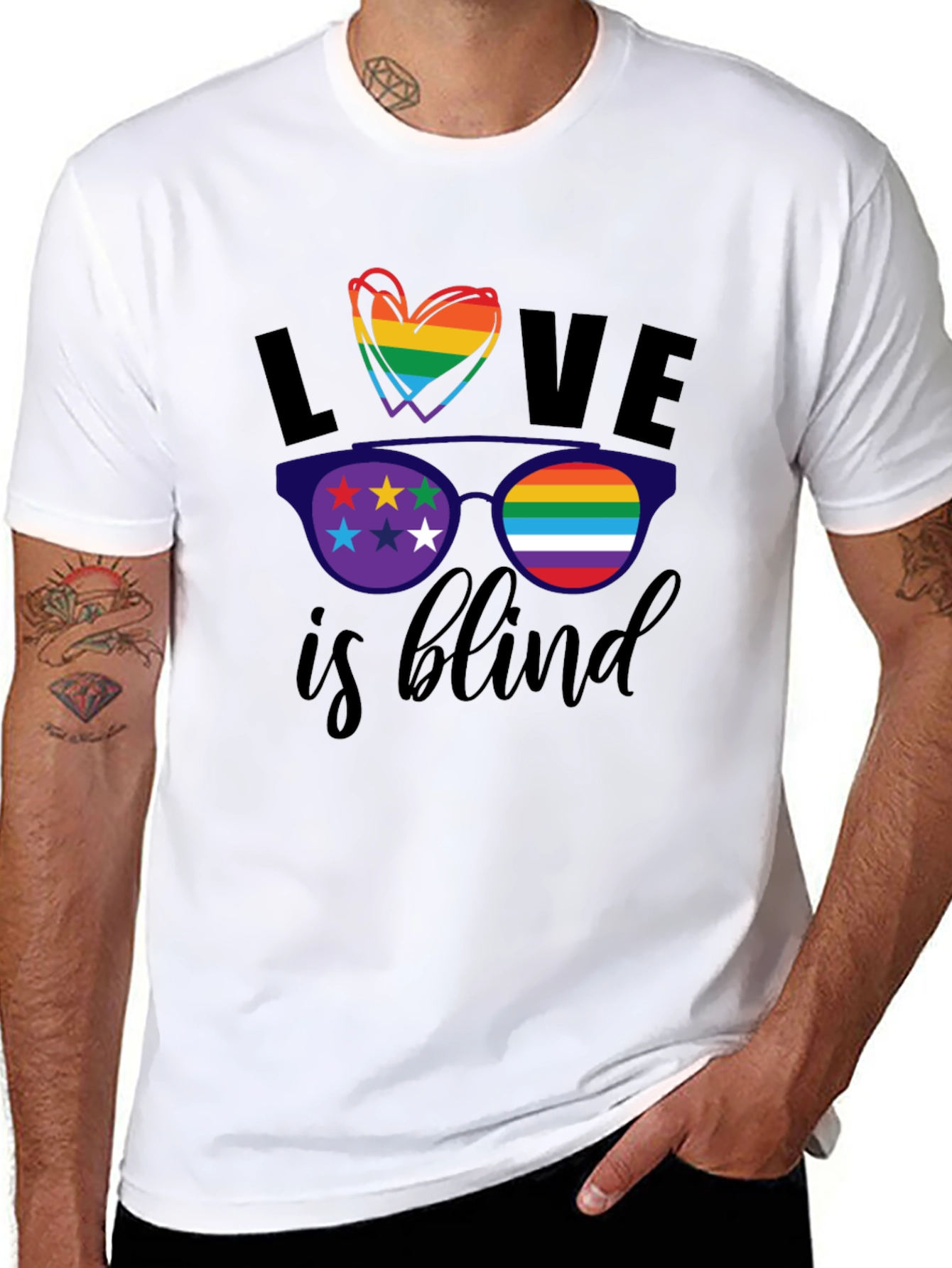 Love Is Blind LGBT Pride T-Shirt