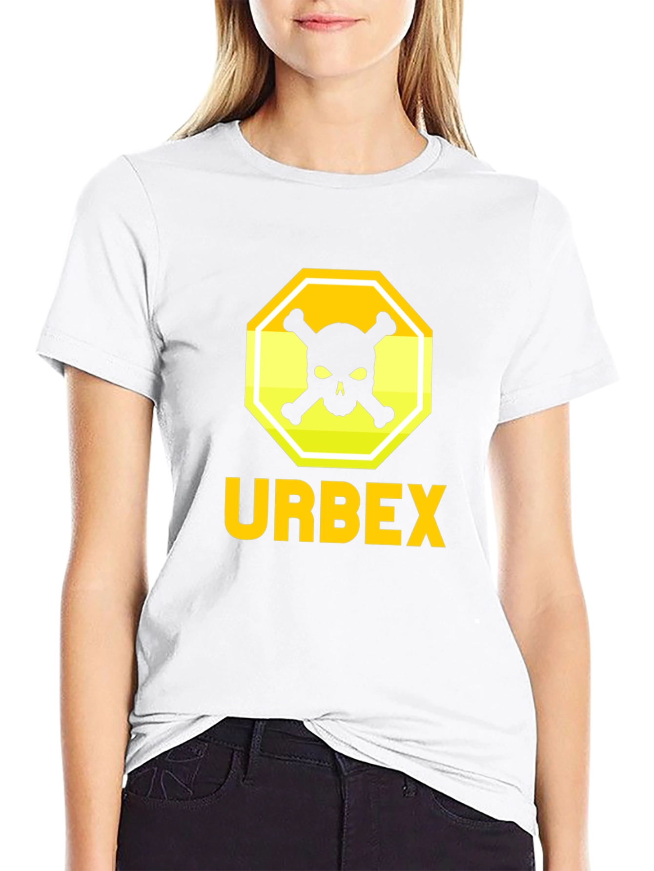 Urbex Skull & Crossbones Graphic Tee - Black