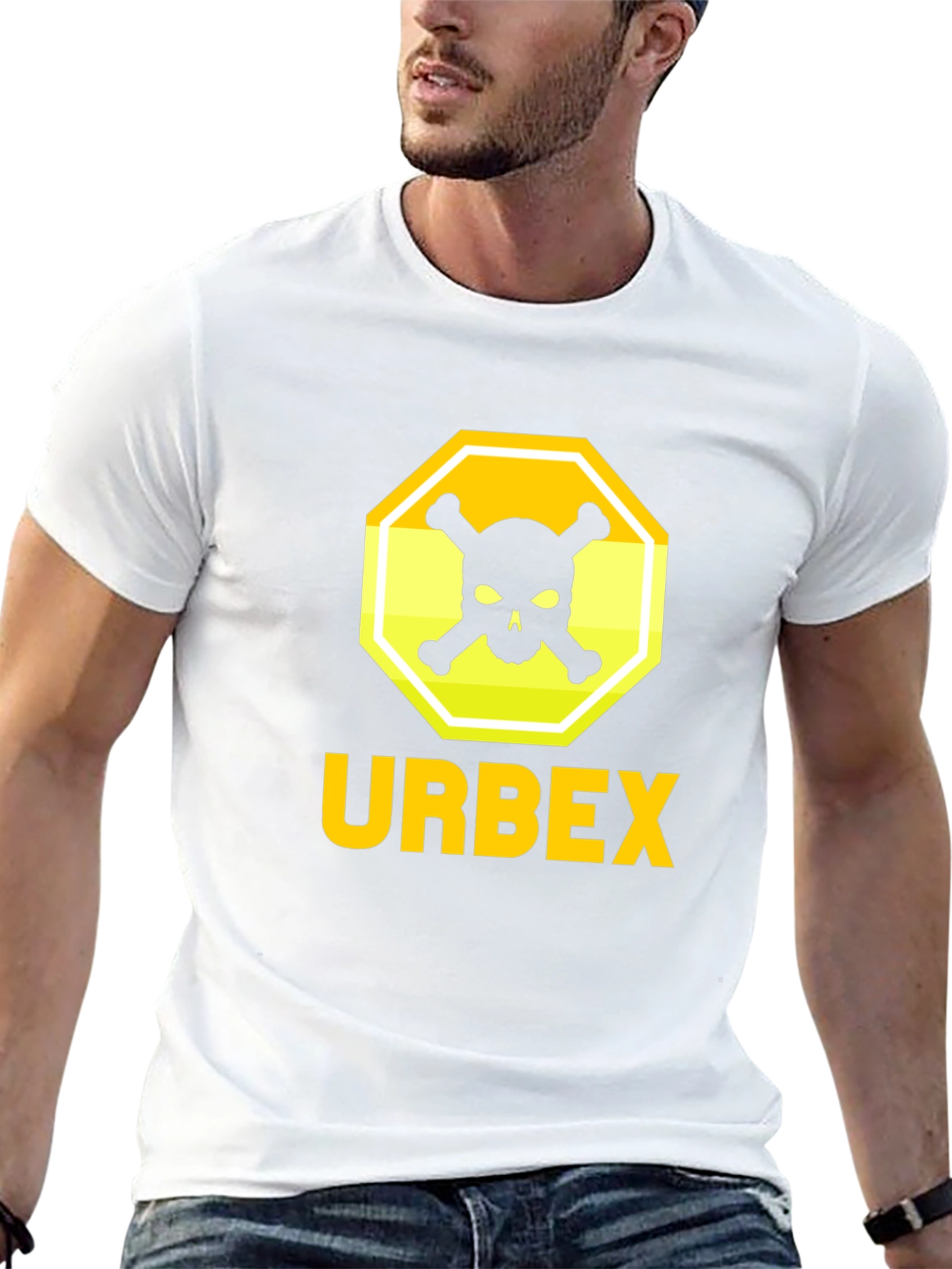 Urbex Skull & Crossbones Graphic Tee - Black