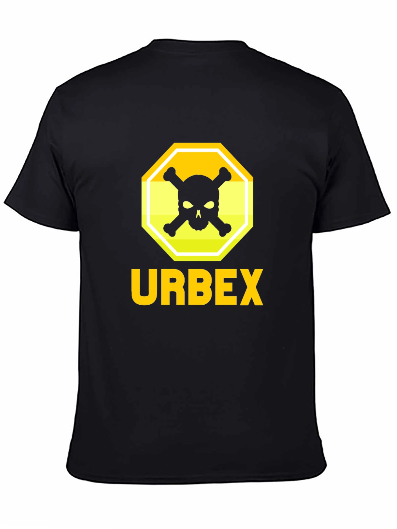 Urbex Skull & Crossbones Graphic Tee - Black